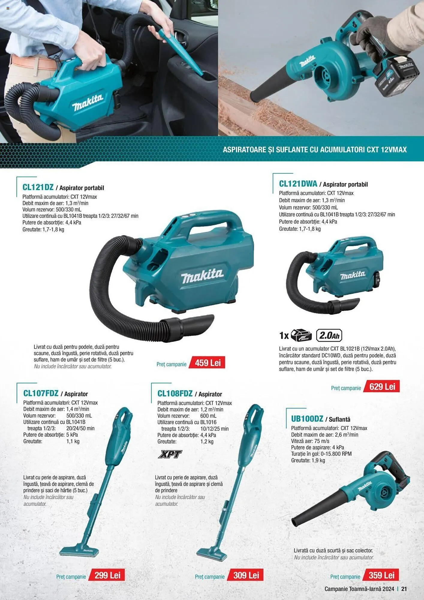 Catalog Catalog Makita de la 1 octombrie până la 20 decembrie 2024 - Revista Pagina 21