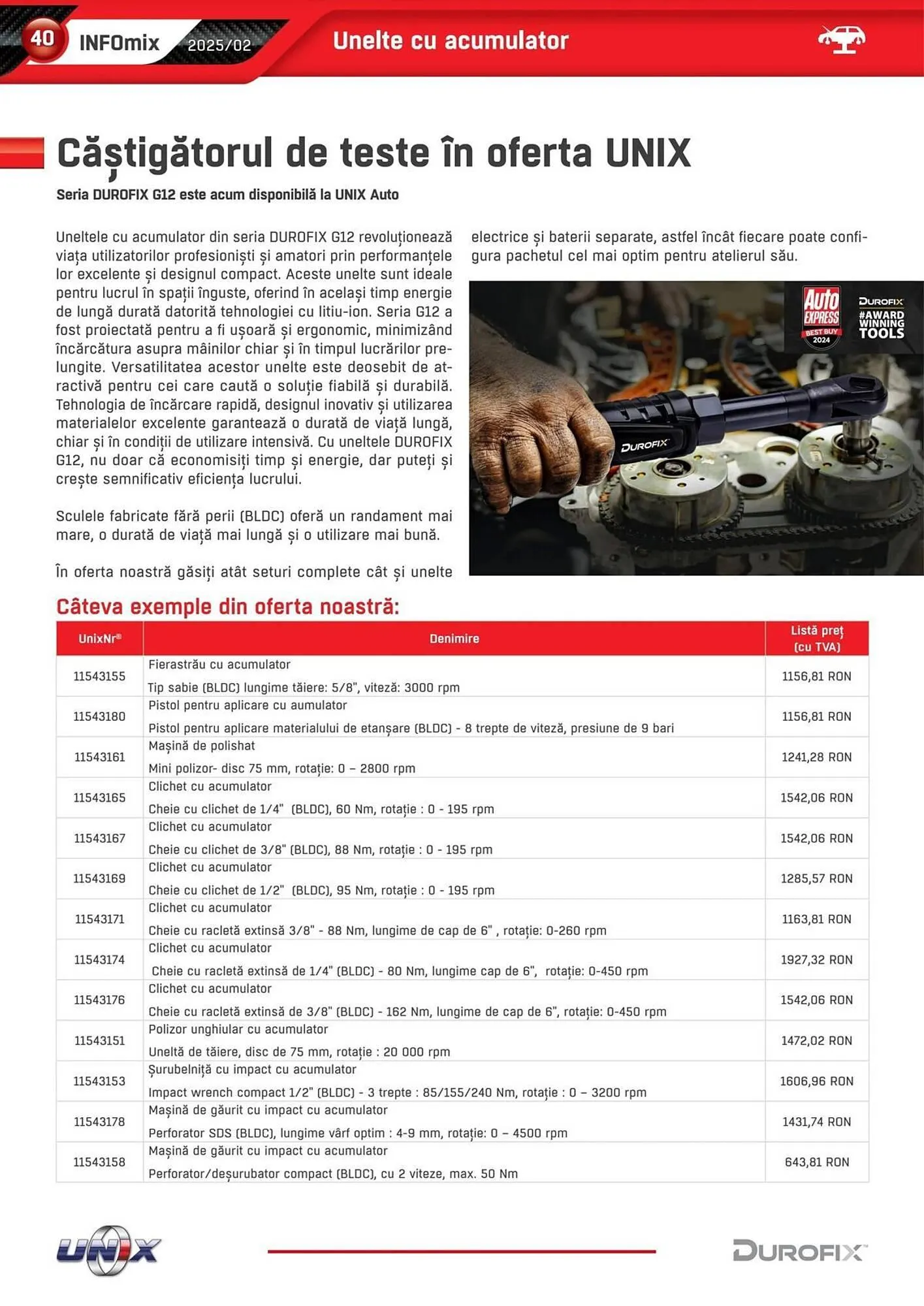 Catalog Catalog UNIX Auto de la 5 februarie până la 30 martie 2025 - Revista Pagina 40