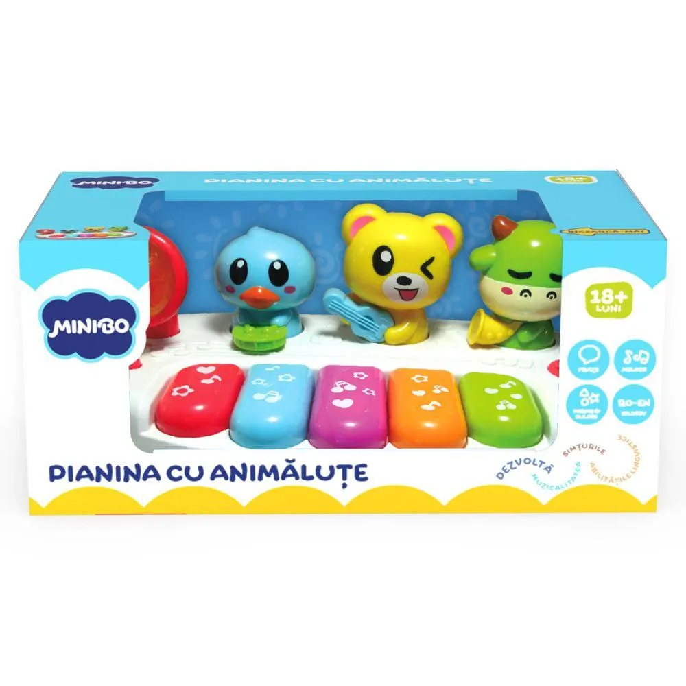 Jucarie bebelusi, Minibo, Pianina cu animalute