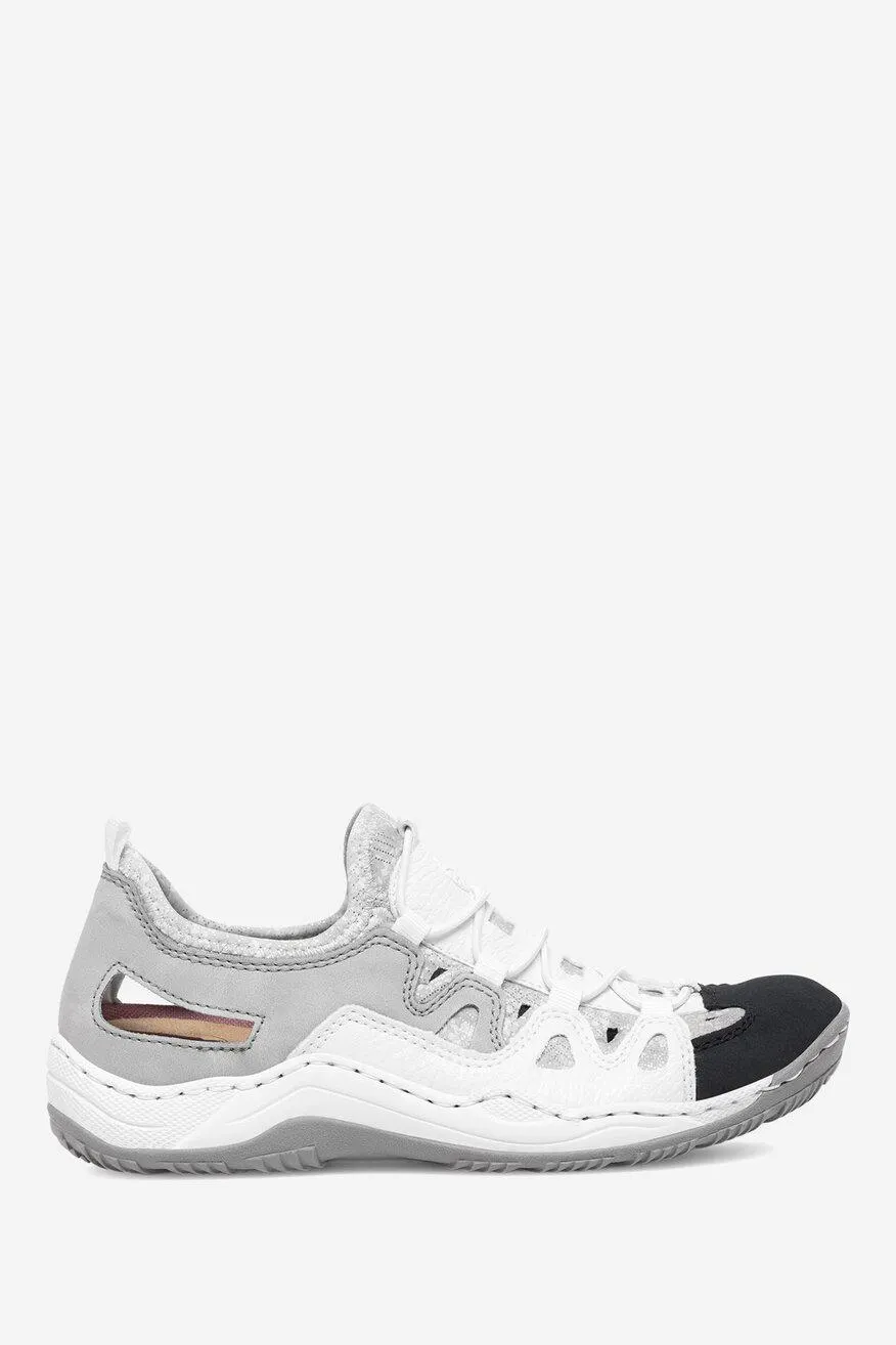 Pantofi închiși Rieker ALB