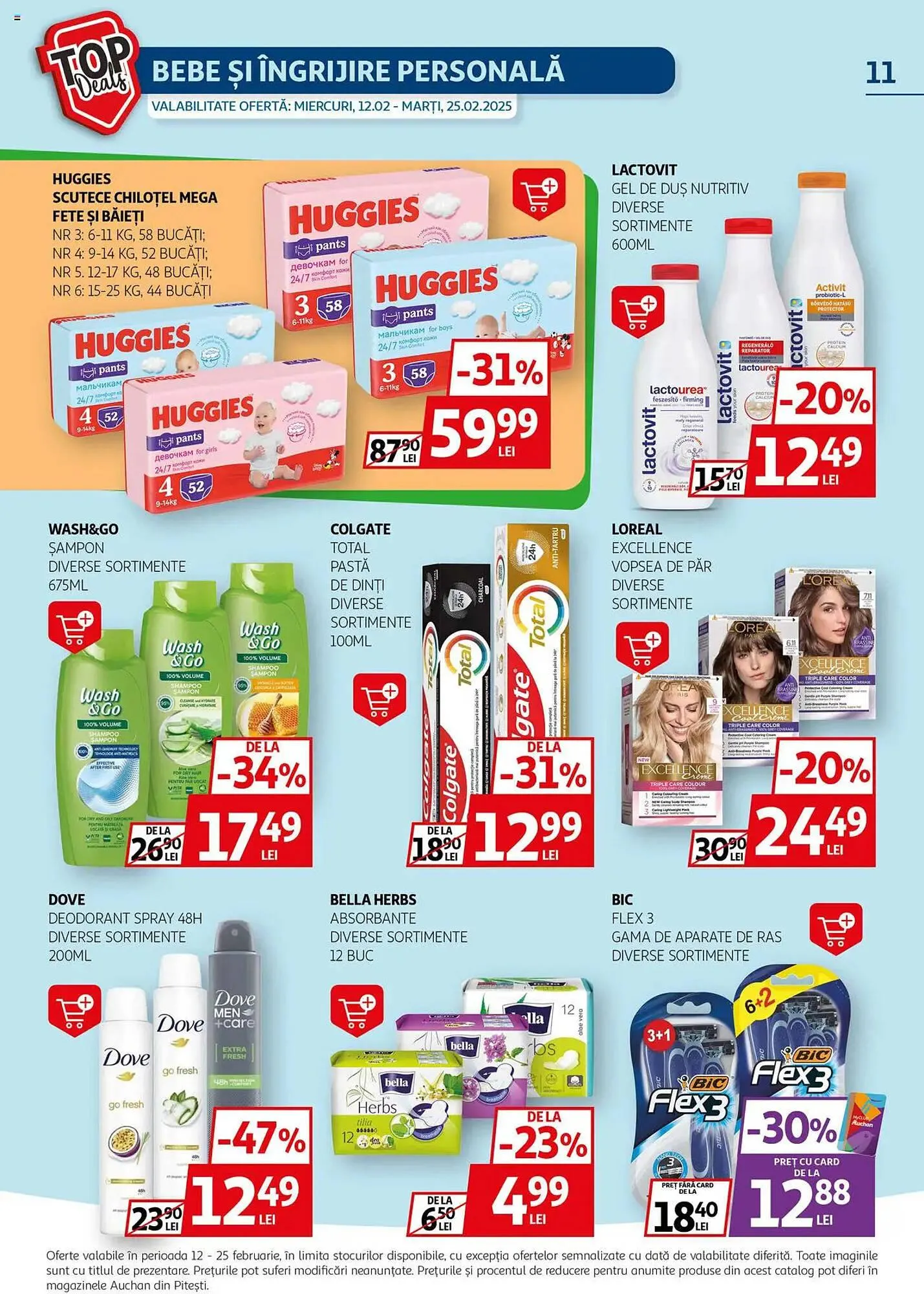 Catalog Catalog Auchan de la 12 februarie până la 25 februarie 2025 - Revista Pagina 11