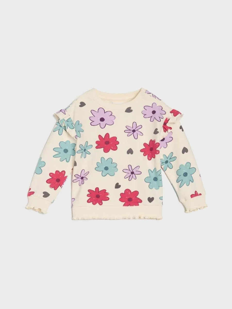 Hanorac lejer cu volane decorative