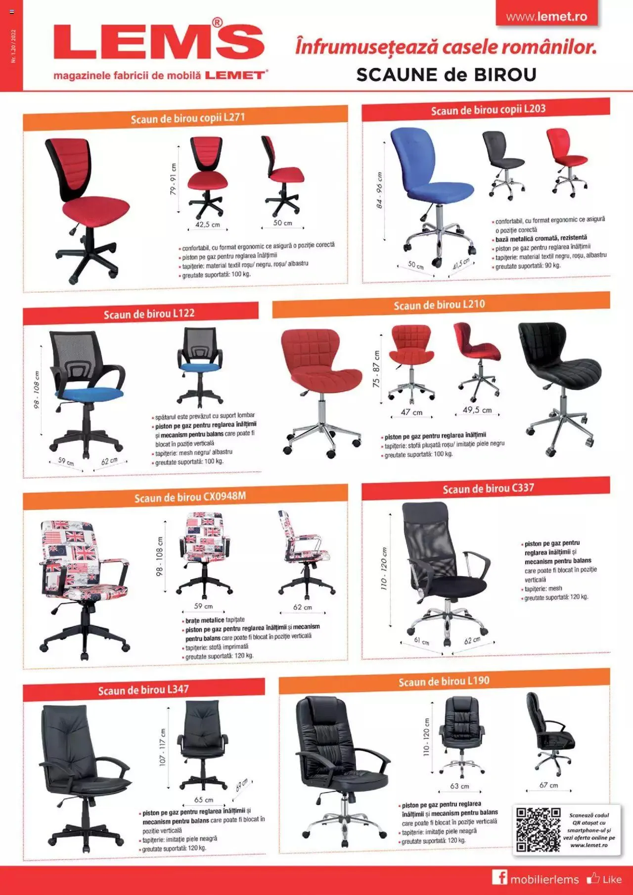 Catalog Lem’s - Scaune de birou de la 1 septembrie până la 31 decembrie 2023 - Revista Pagina 1
