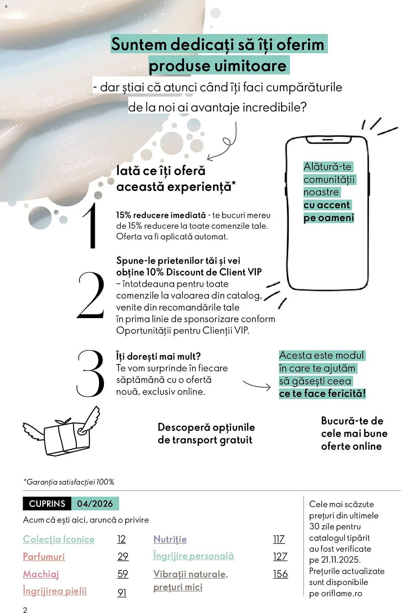Catalog Catalog Oriflame de la 3 martie până la 24 martie 2026 - Revista Pagina 2