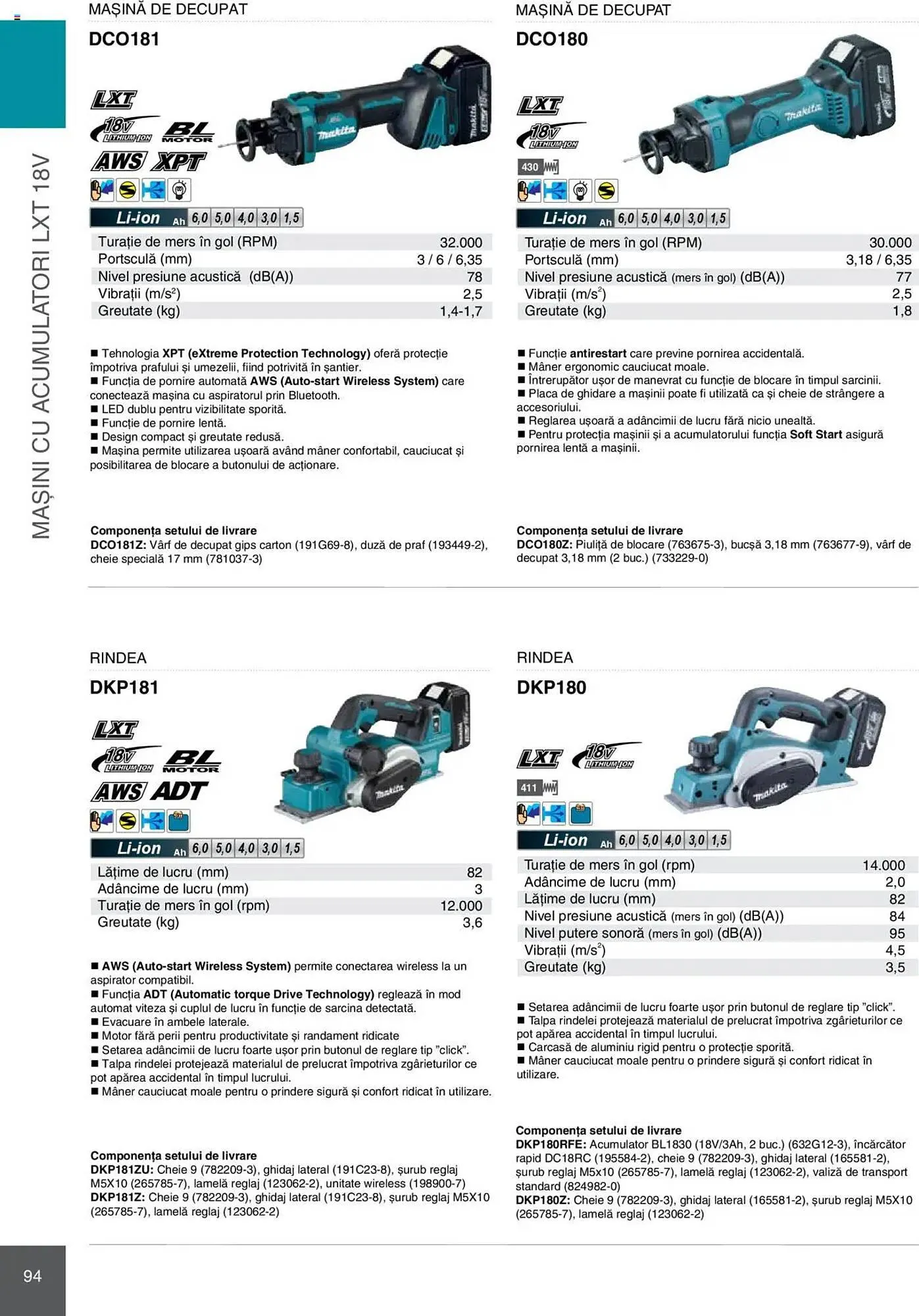 Catalog Catalog Makita de la 8 ianuarie până la 31 decembrie 2025 - Revista Pagina 94