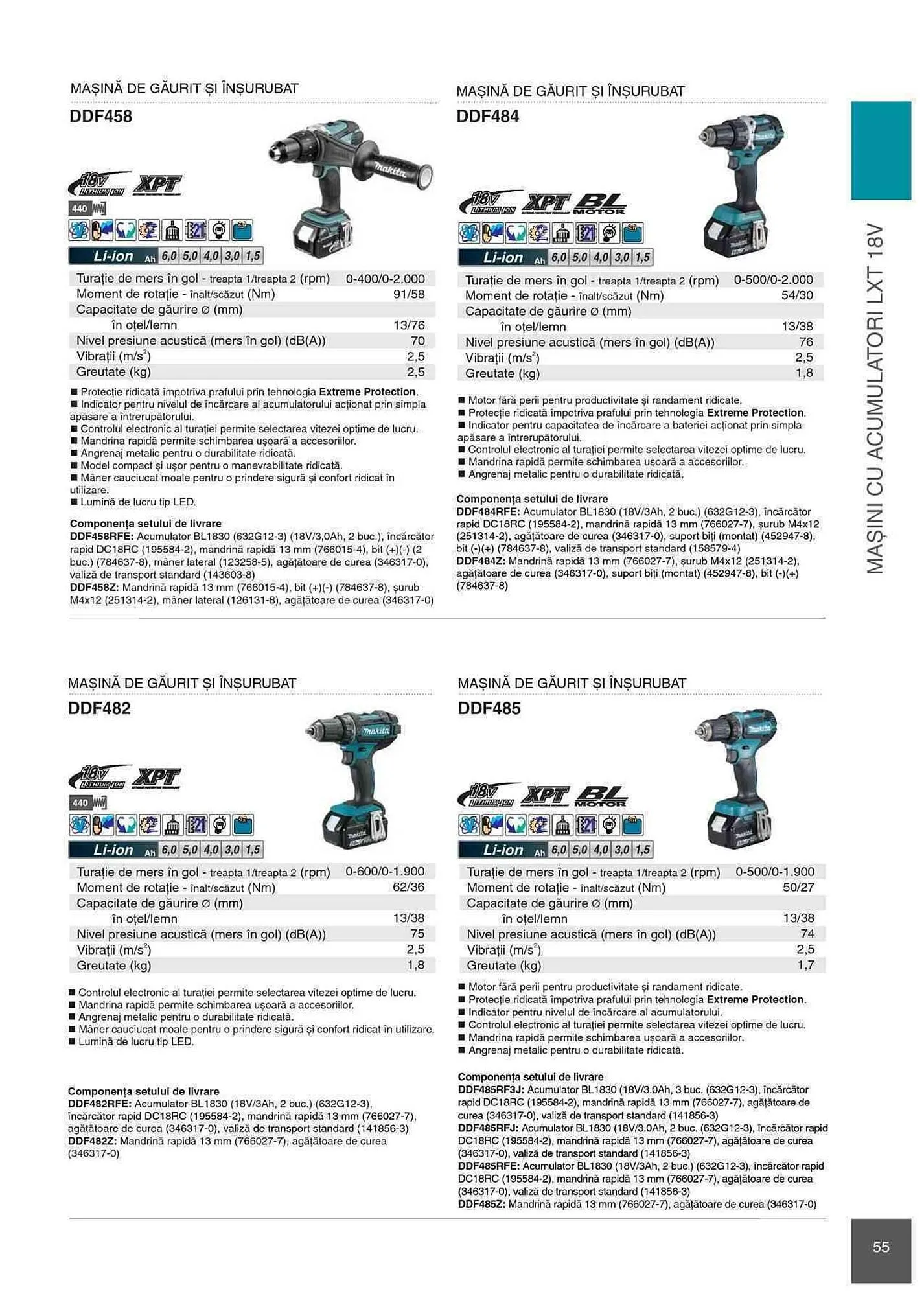 Catalog Makita catalog de la 1 ianuarie până la 31 decembrie 2023 - Revista Pagina 55