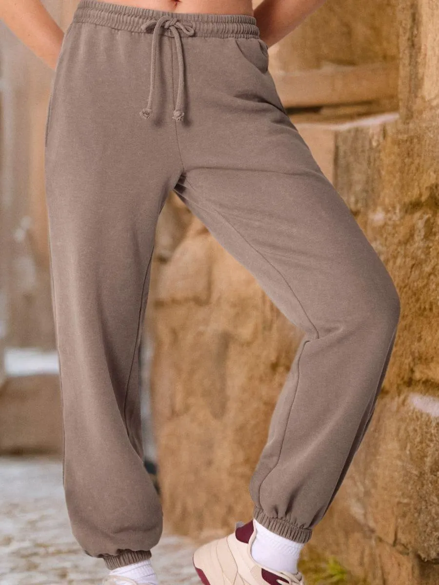 Pantaloni de trening cu efect prespălat