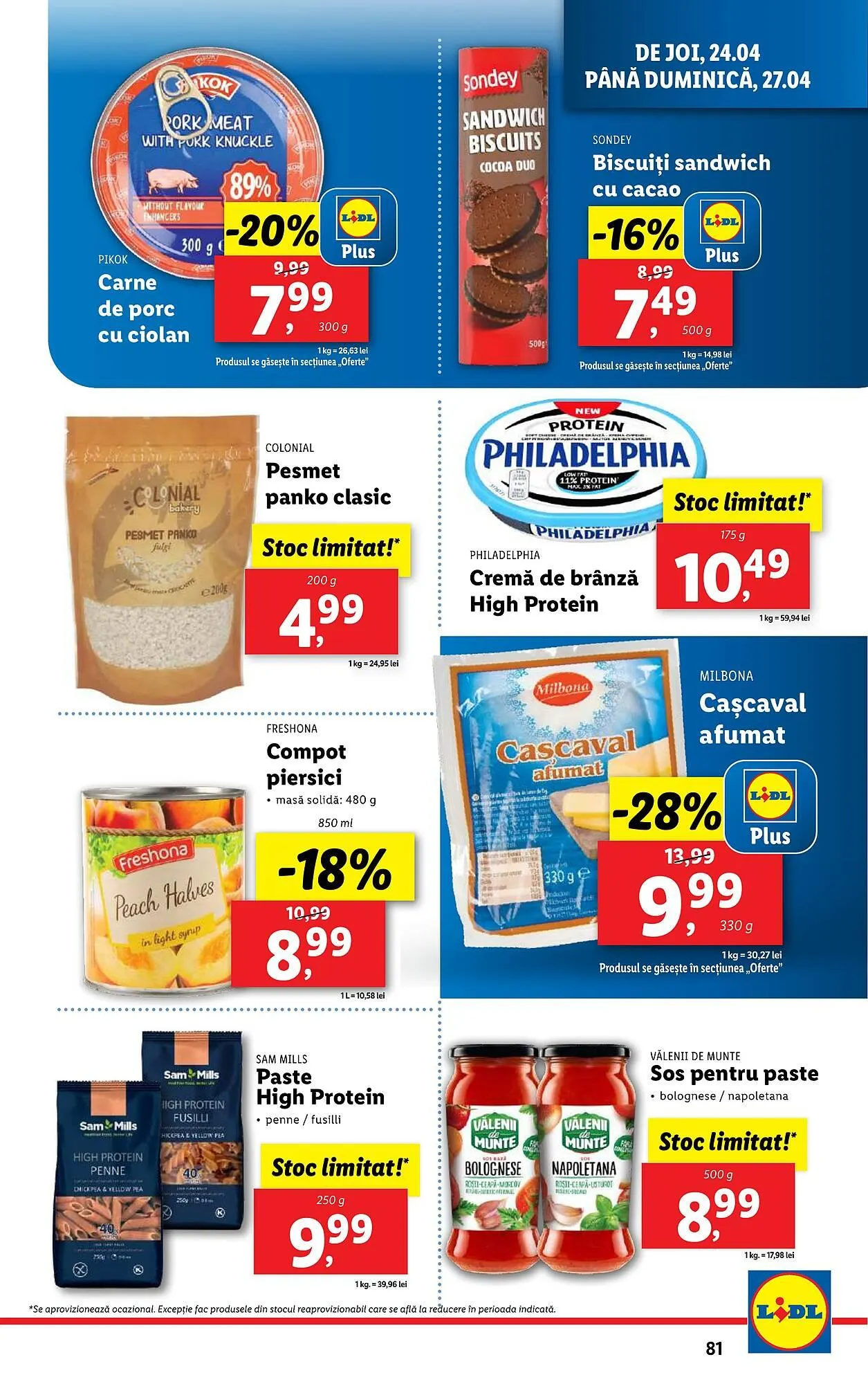 Catalog Catalog Lidl de la 22 aprilie până la 27 aprilie 2025 - Revista Pagina 81
