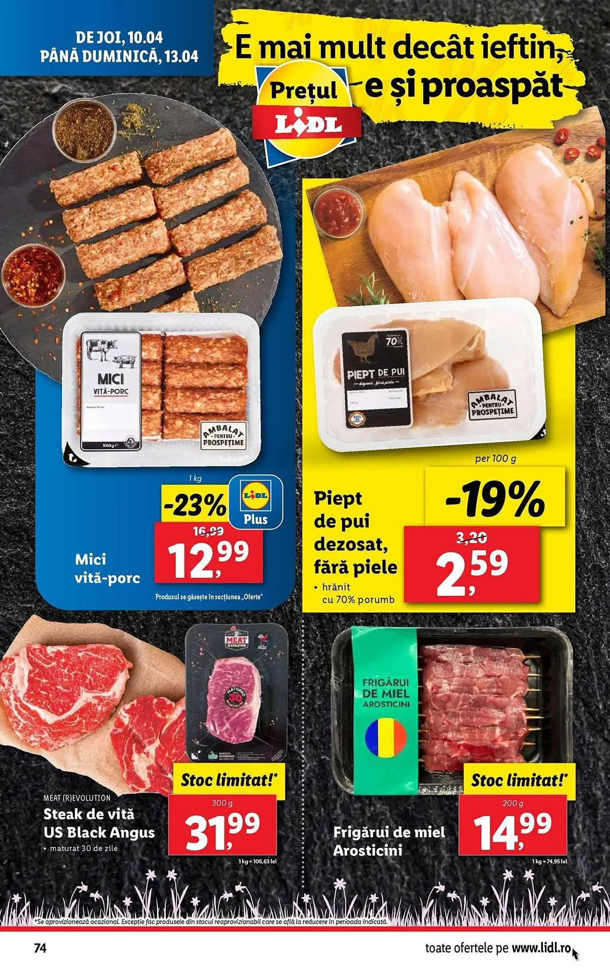 Catalog Catalog Lidl de la 7 aprilie până la 13 aprilie 2025 - Revista Pagina 74