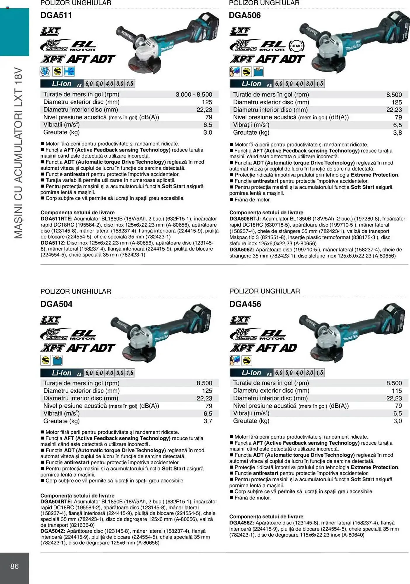 Catalog Catalog Makita de la 8 ianuarie până la 31 decembrie 2025 - Revista Pagina 86