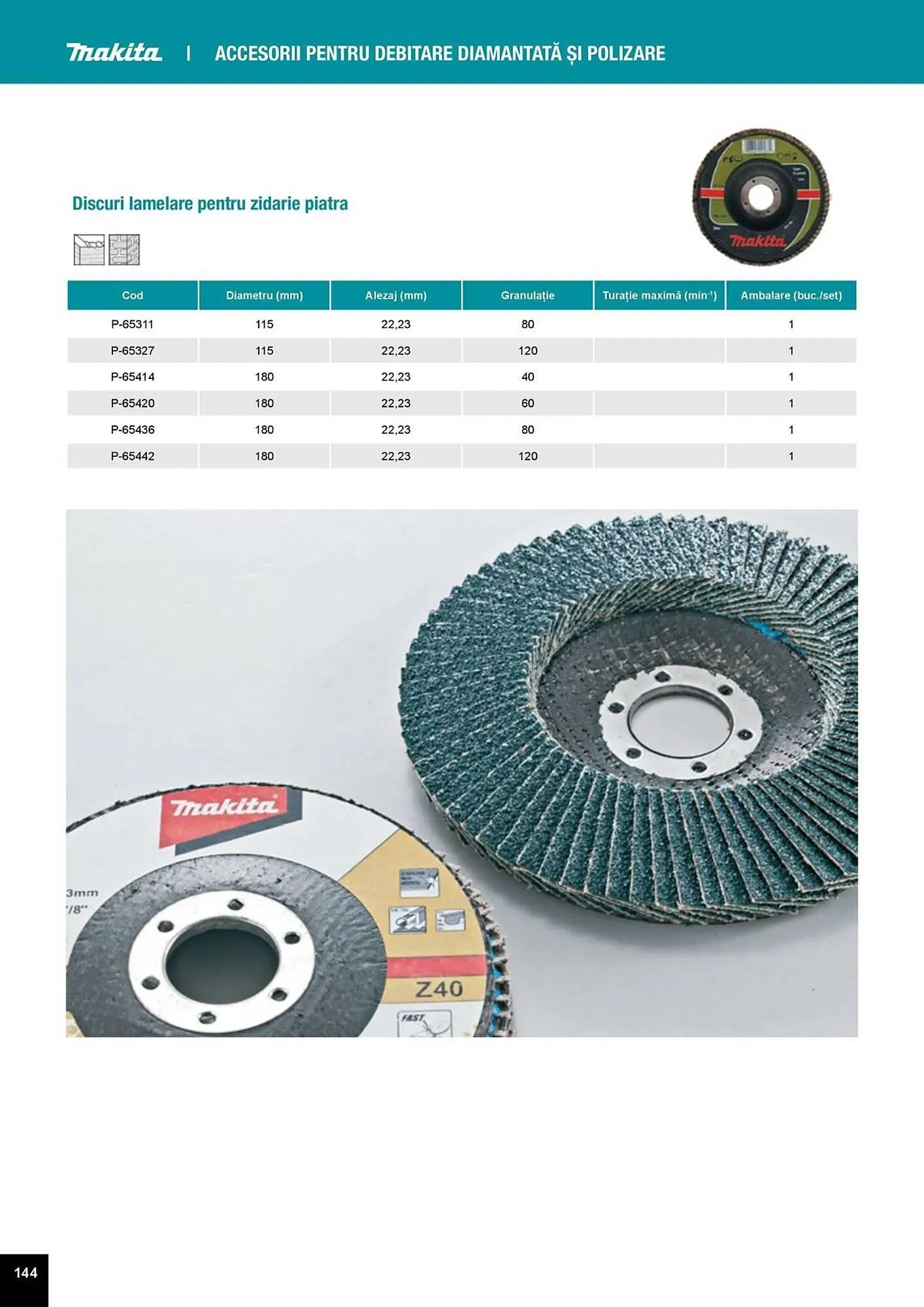 Catalog Catalog Makita de la 1 aprilie până la 31 decembrie 2025 - Revista Pagina 144