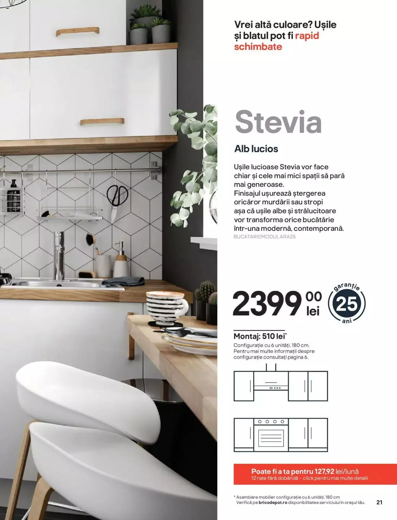 Catalog Brico Depot catalog - Bucătării modulare de la 1 ianuarie până la 31 decembrie 2023 - Revista Pagina 21