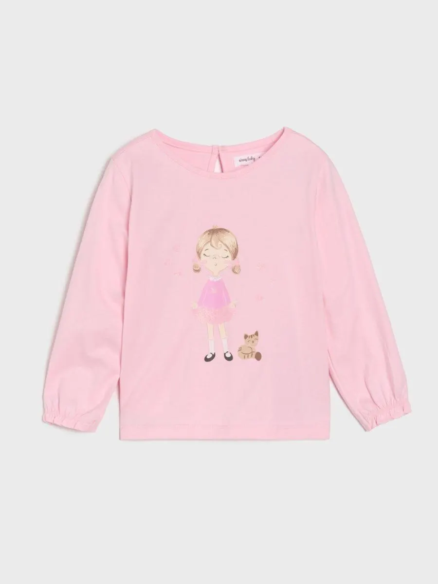 Tricou cu aplicație din brocart