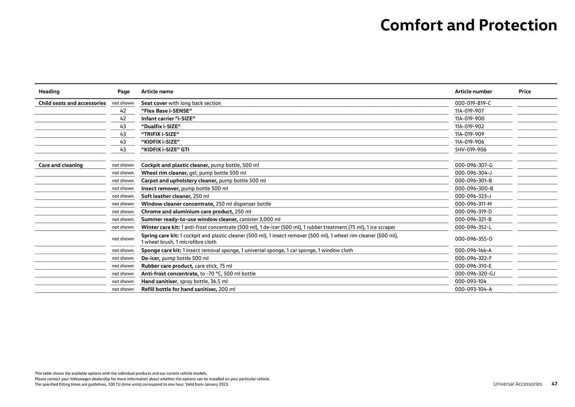Catalog Volkswagen Accessories For The Tiguan & Tiguan Allspace catalog de la 26 iulie până la 31 decembrie 2023 - Revista Pagina 47
