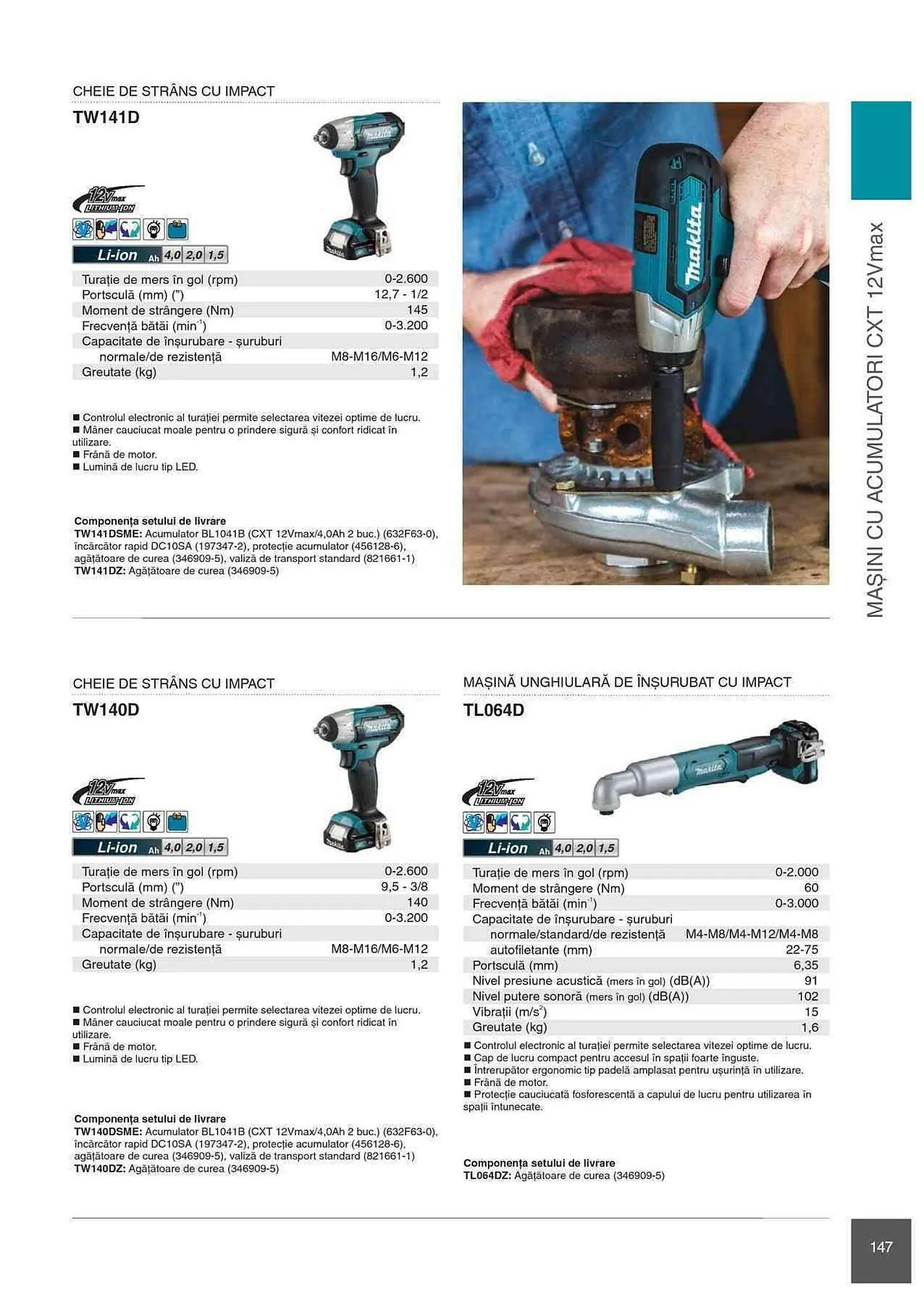 Catalog Makita catalog de la 1 ianuarie până la 31 decembrie 2023 - Revista Pagina 147