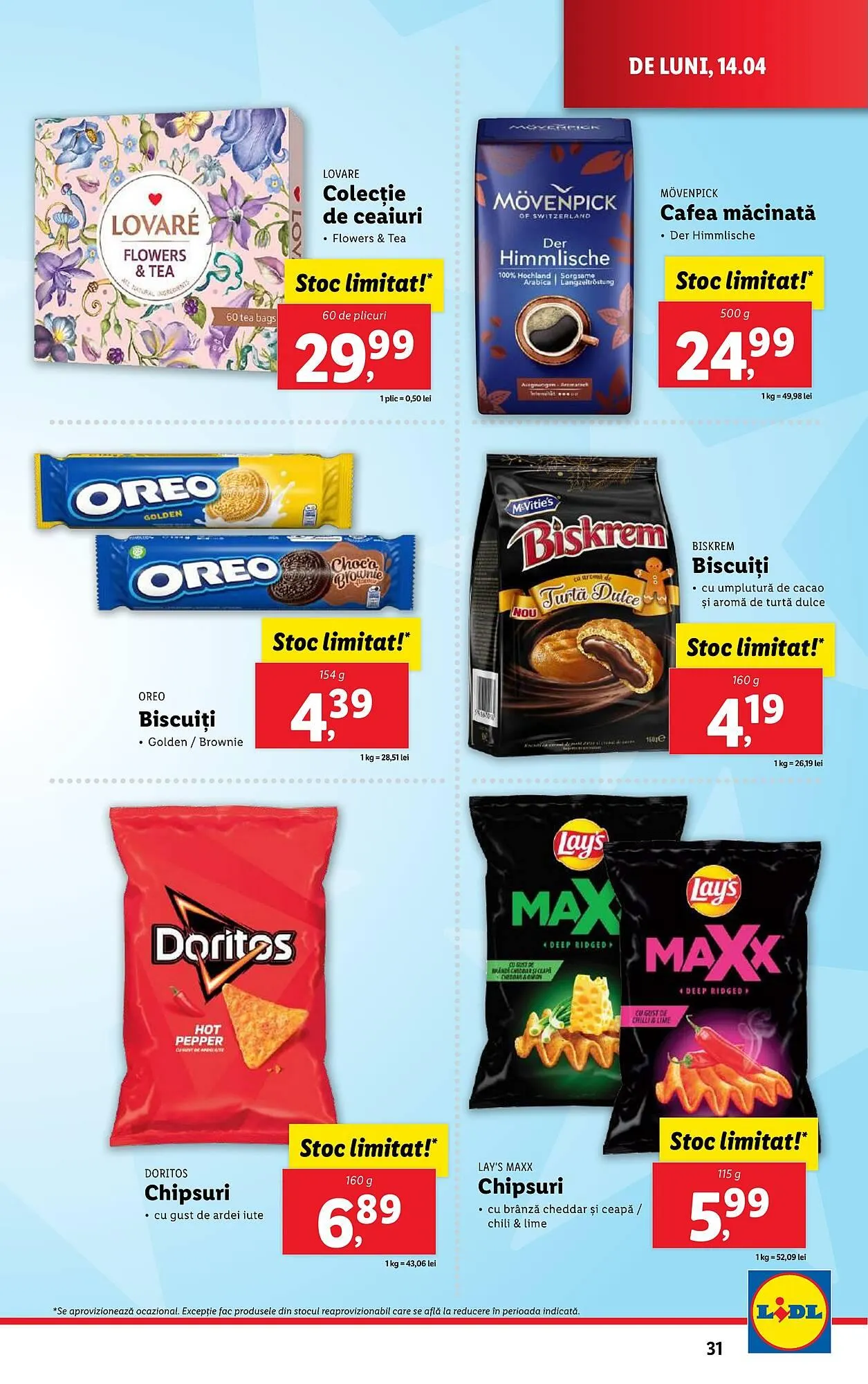 Catalog Catalog Lidl de la 14 aprilie până la 19 aprilie 2025 - Revista Pagina 31