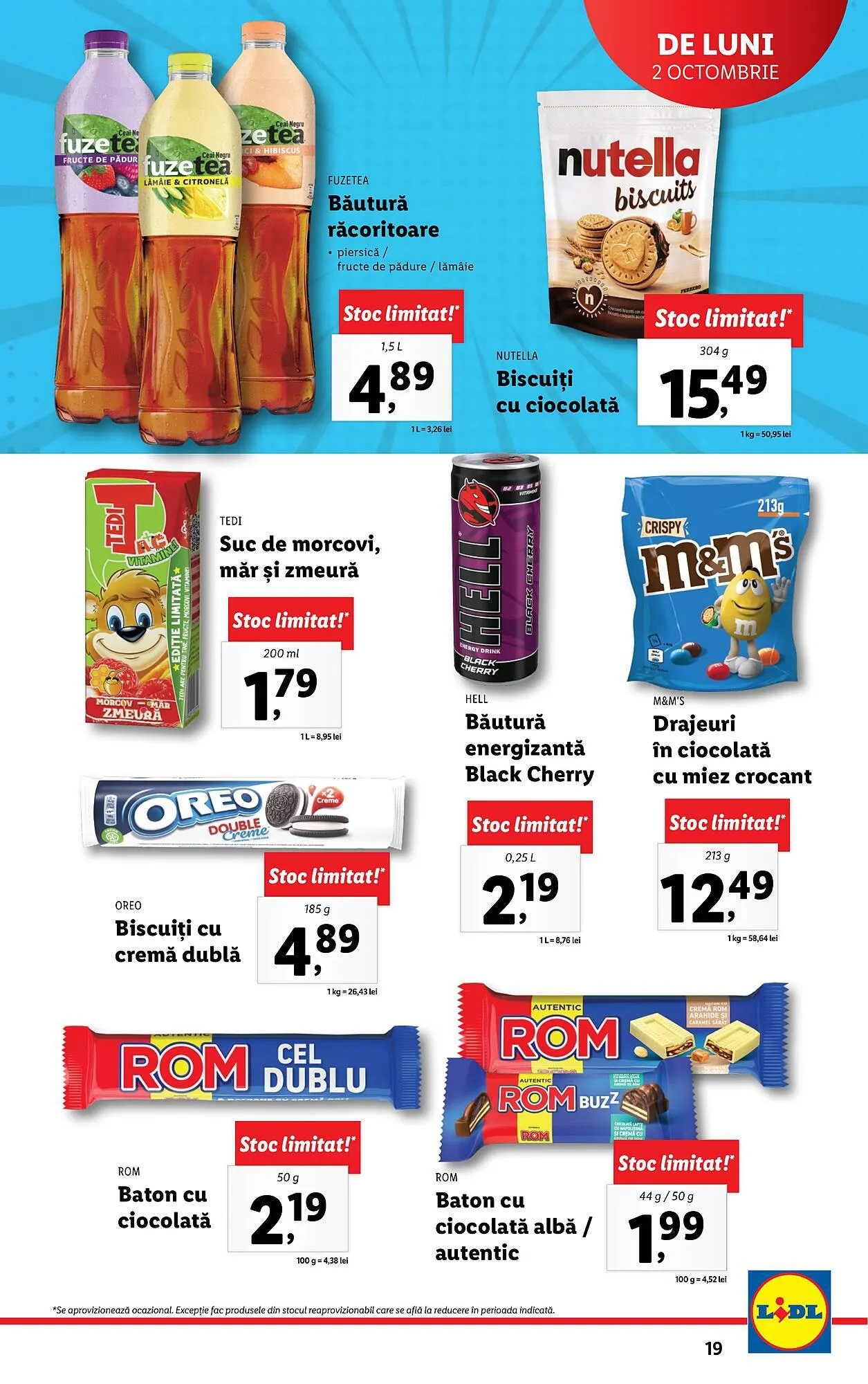 Catalog Lidl catalog de la 2 octombrie până la 8 octombrie 2023 - Revista Pagina 19