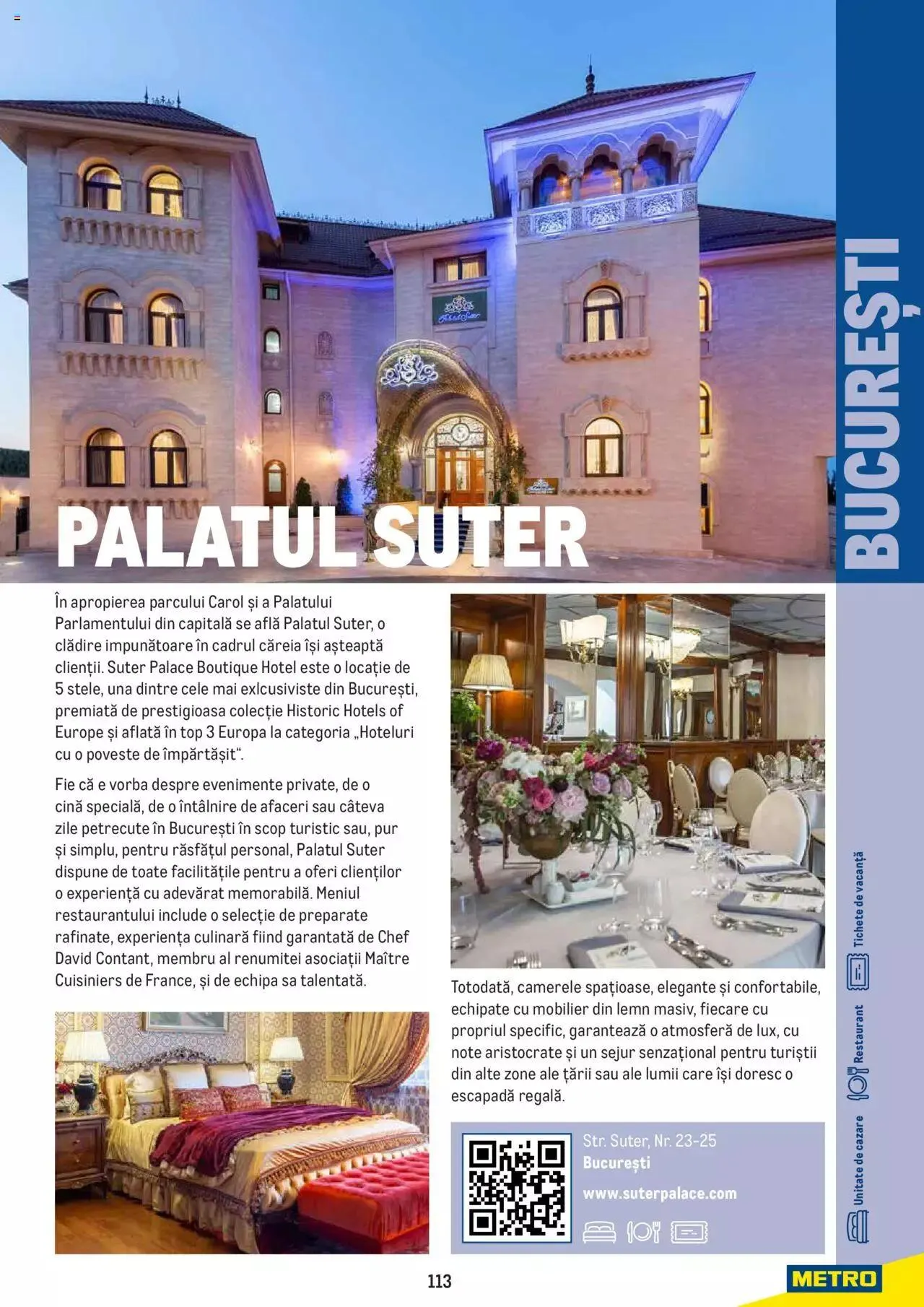 Catalog Metro - Ghid de călătorie - România, 2022 de la 4 iulie până la 31 decembrie 2023 - Revista Pagina 113