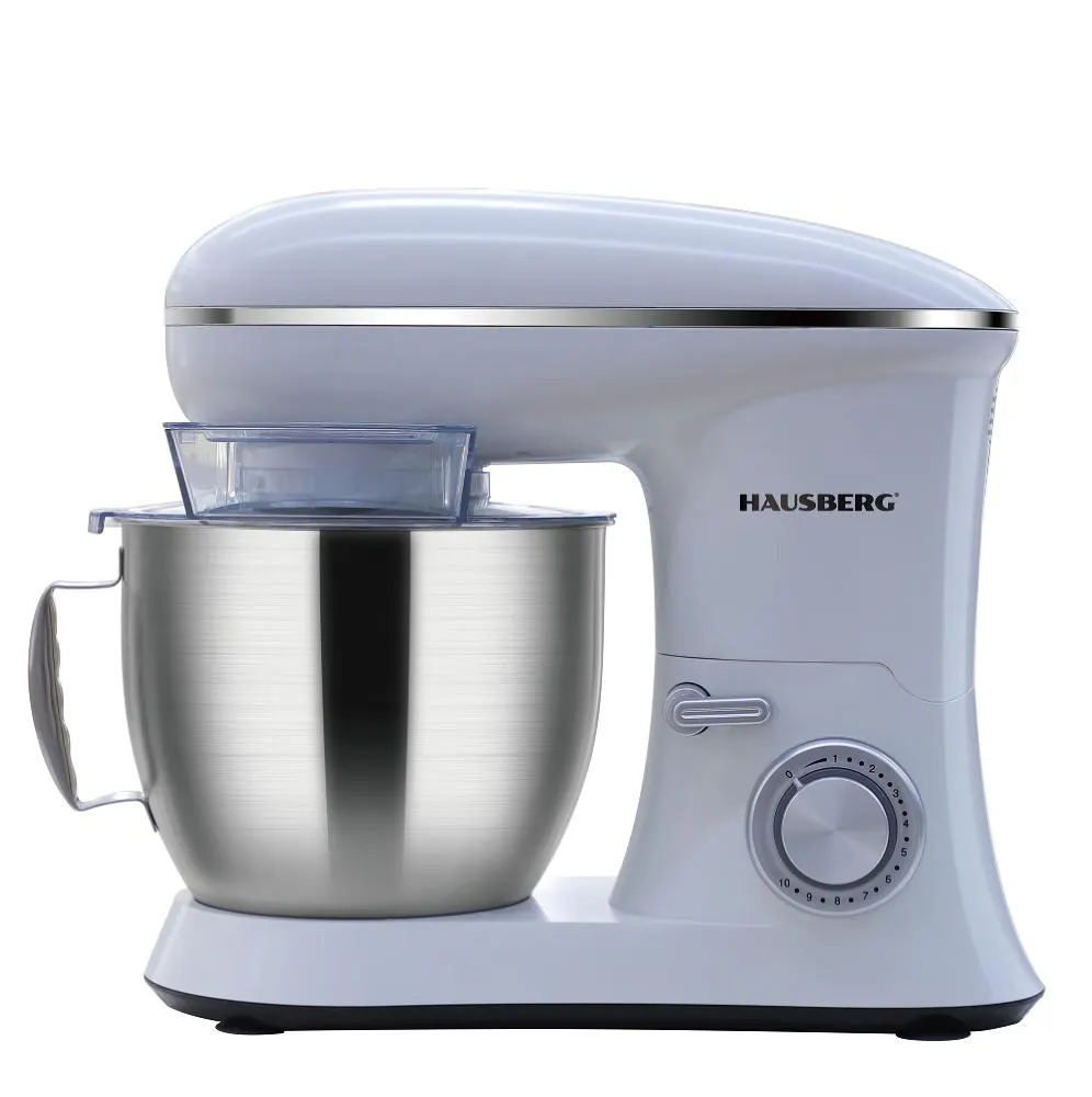 Mixer planetar Hausberg HB-7622AB, 6.5 litri, 10 viteze, 1700 W, Albastru