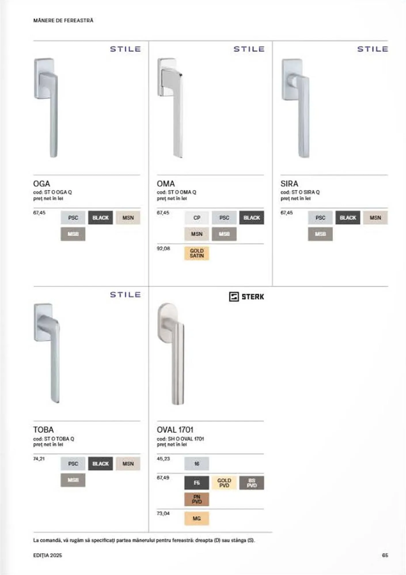 Catalog Catalog Proges de la 8 septembrie până la 31 decembrie 2025 - Revista Pagina 67