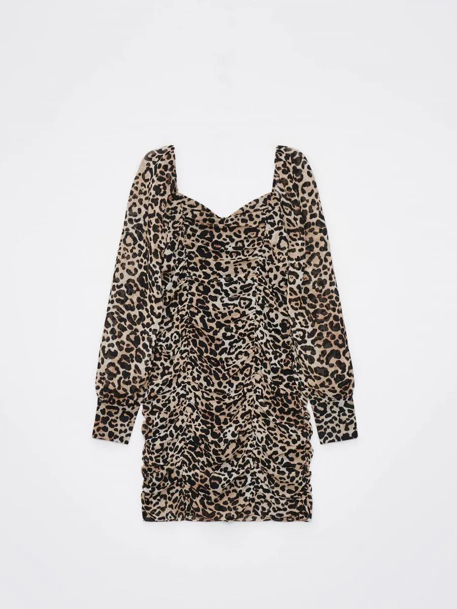 Rochie mini leopard