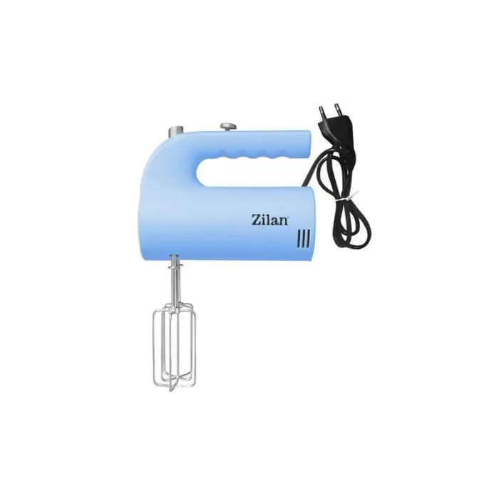 Mixer de mana ZILAN ZLN-3161, Putere 200 W, 5 viteze, Bleu