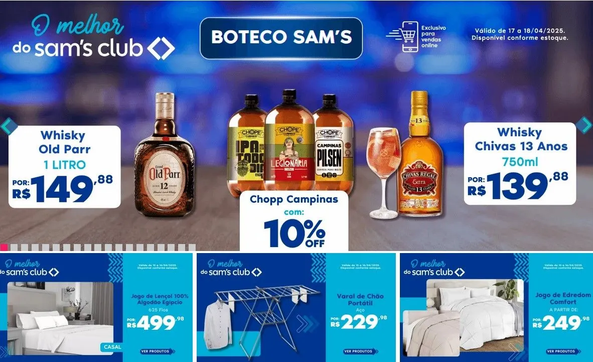 Encarte de Sam's Club 17 de abril até 18 de abril 2025 - Pagina 1