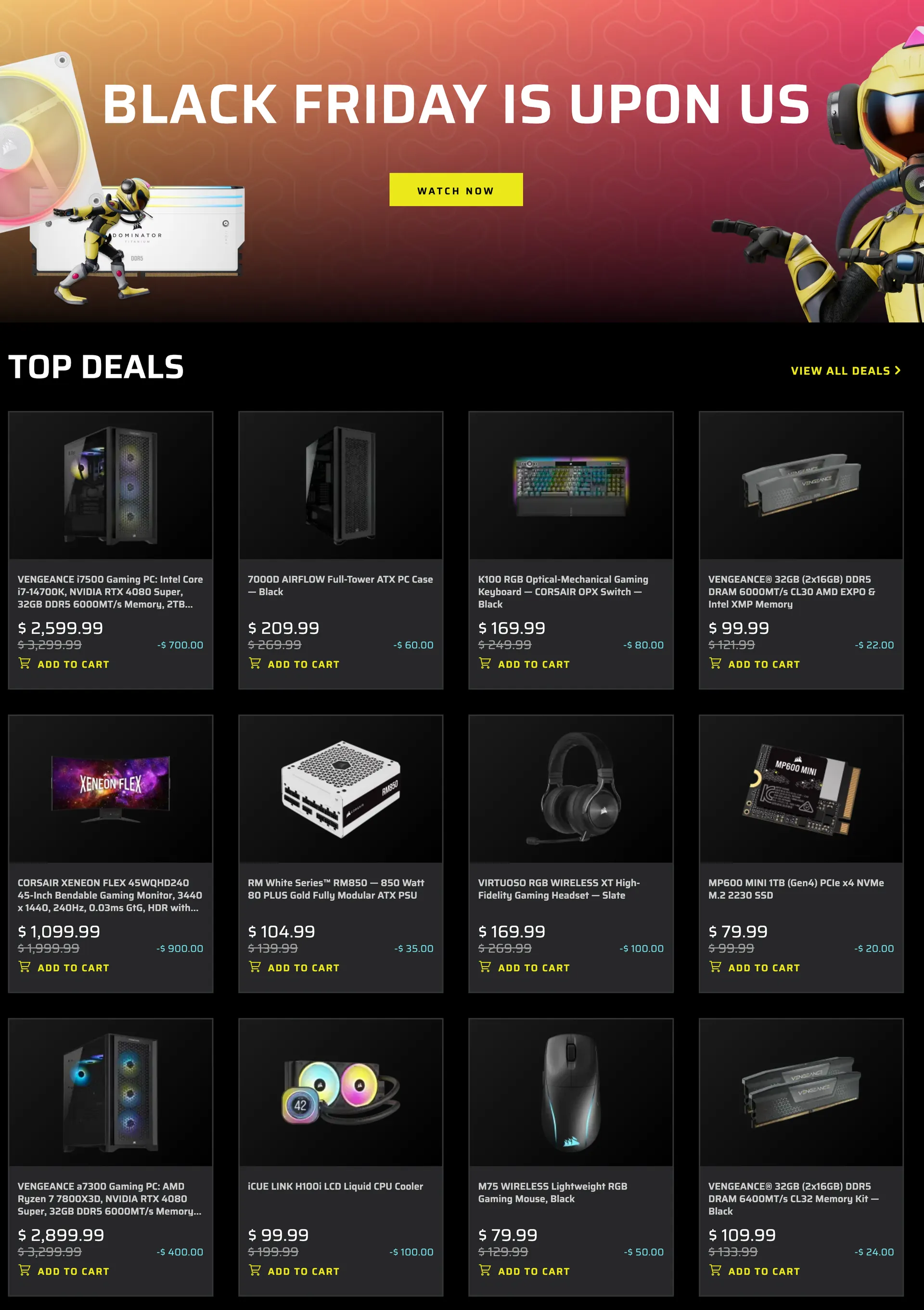 Weekly ad Black Friday deals at Corsair from November 21 to November 30 2024 - Page 