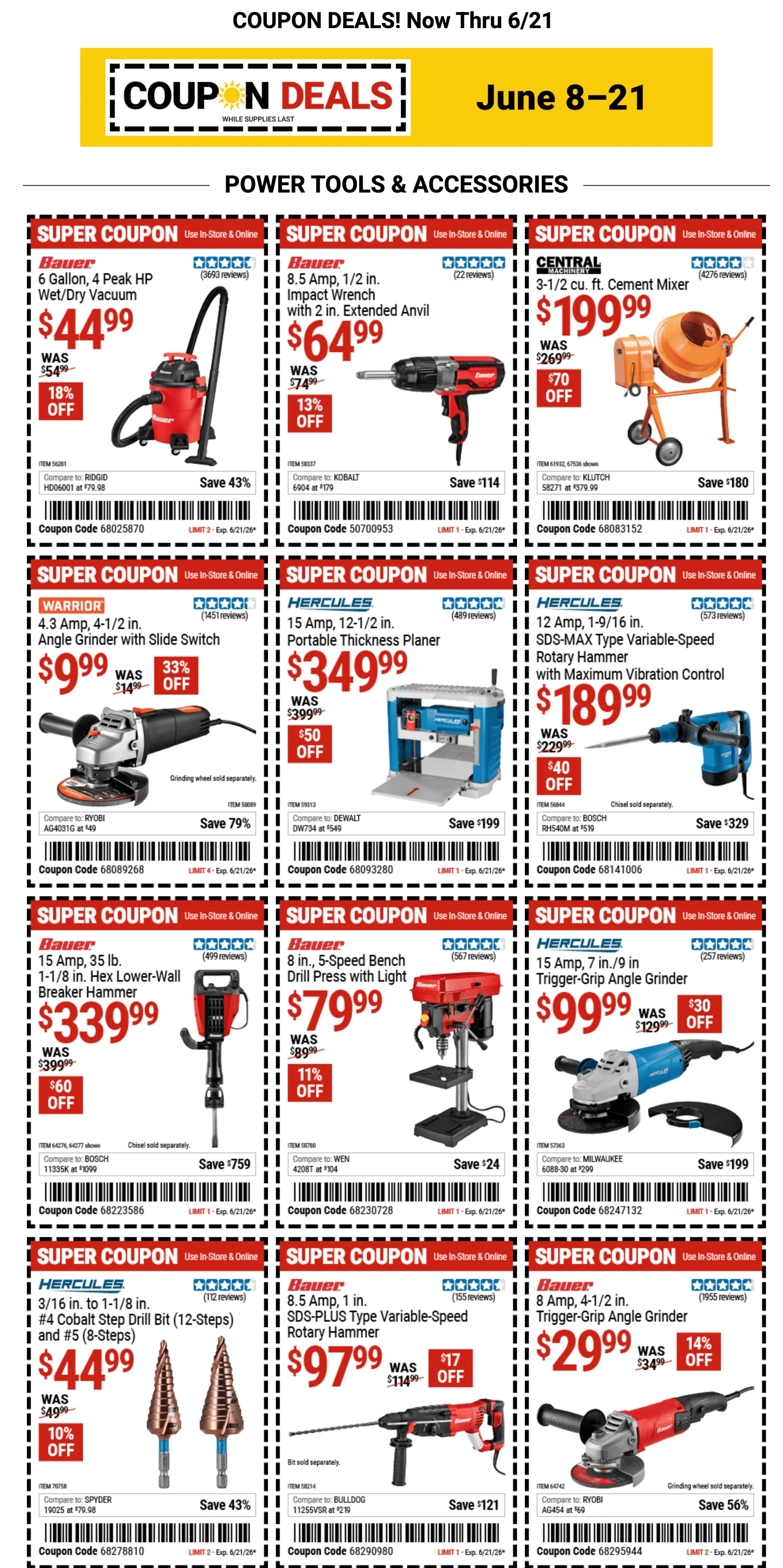Weekly ad COUPON DEALS! Now Thru 6/21 from June 8 to June 21 2026 - Page 1
