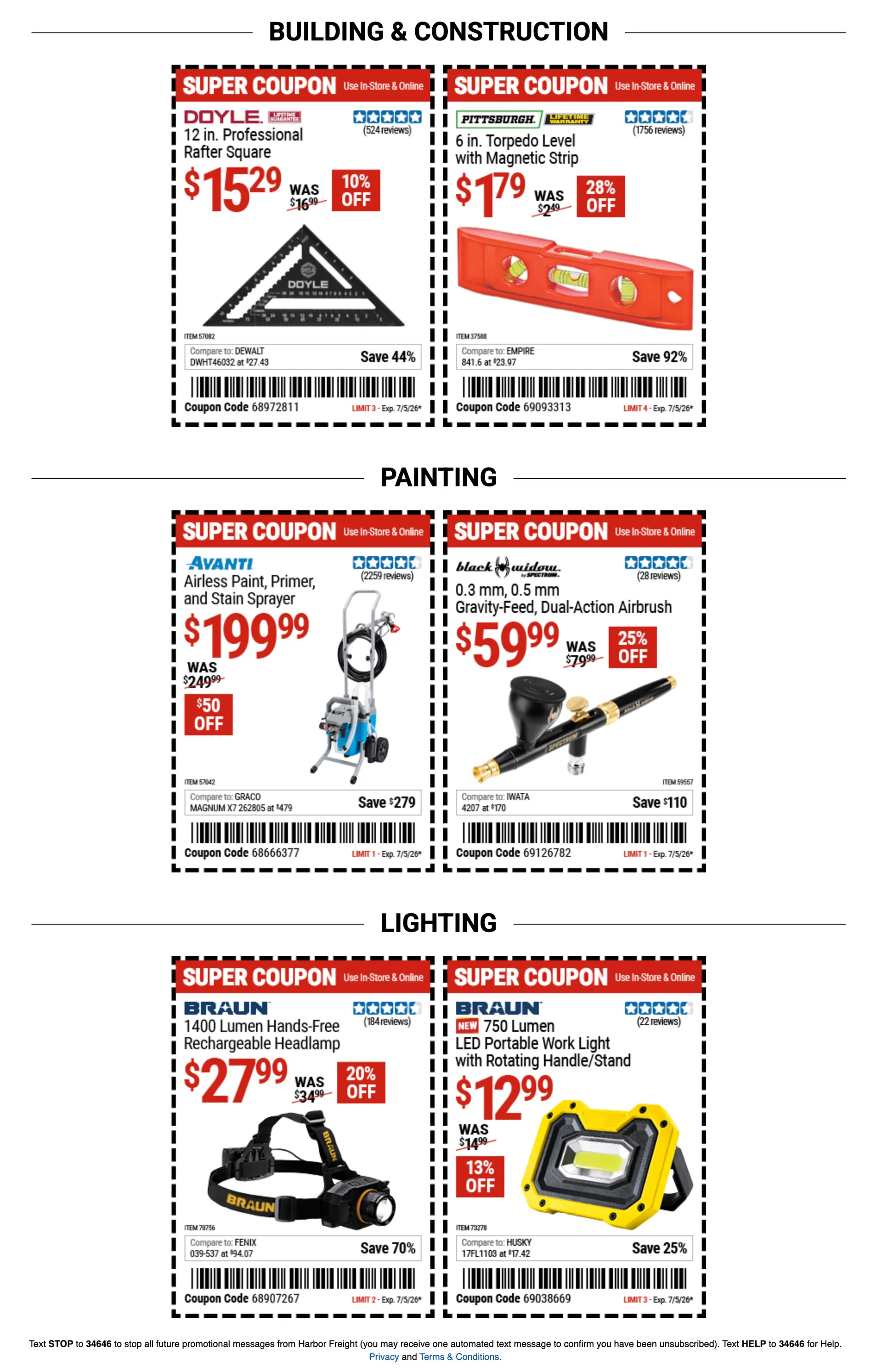 Weekly ad Coupons harbor freight from June 22 to July 5 2026 - Page 3