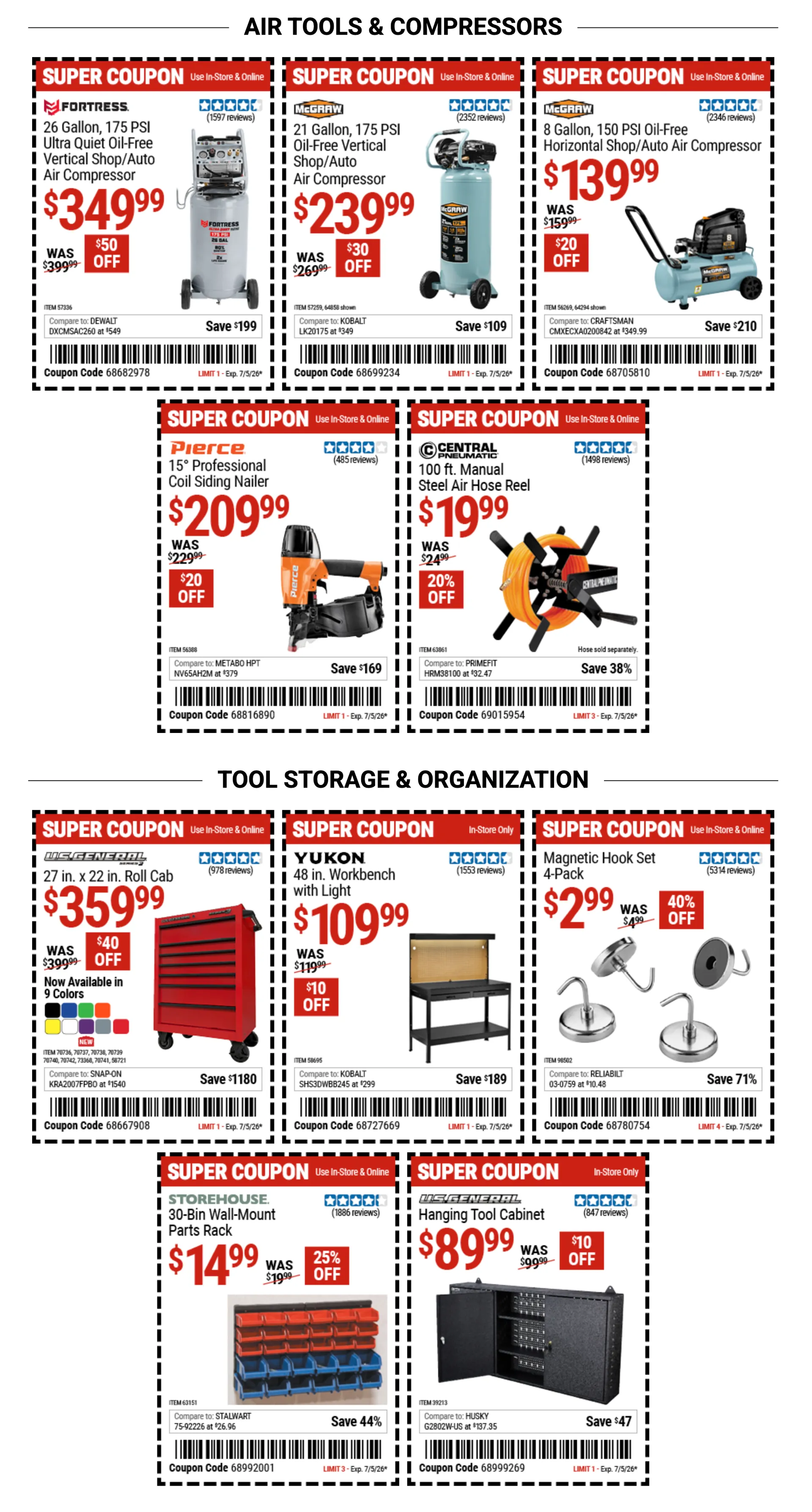 Weekly ad Coupons harbor freight from June 22 to July 5 2026 - Page 5