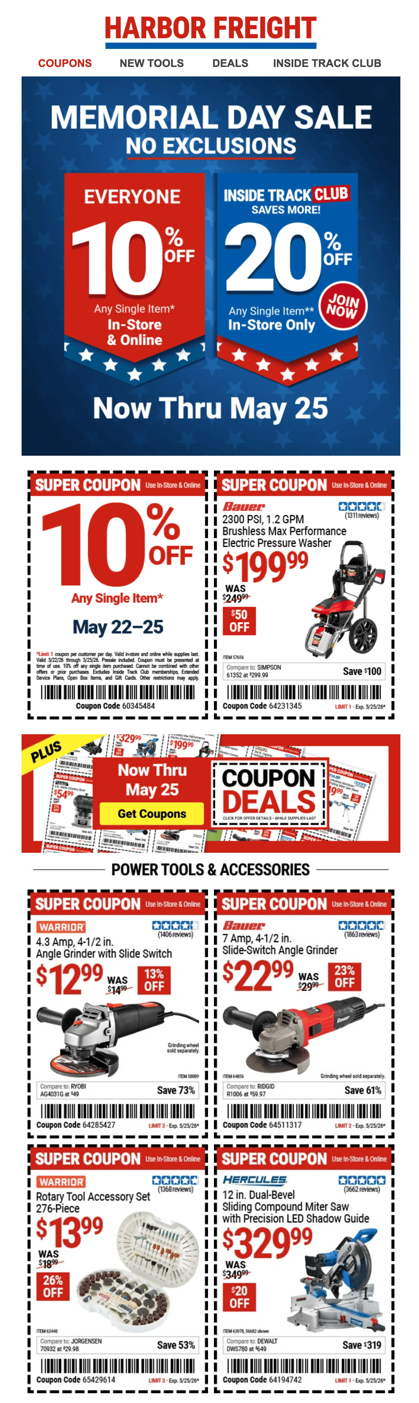 Weekly ad MEMORIAL DAY SAVINGS from May 22 to May 25 2026 - Page 1