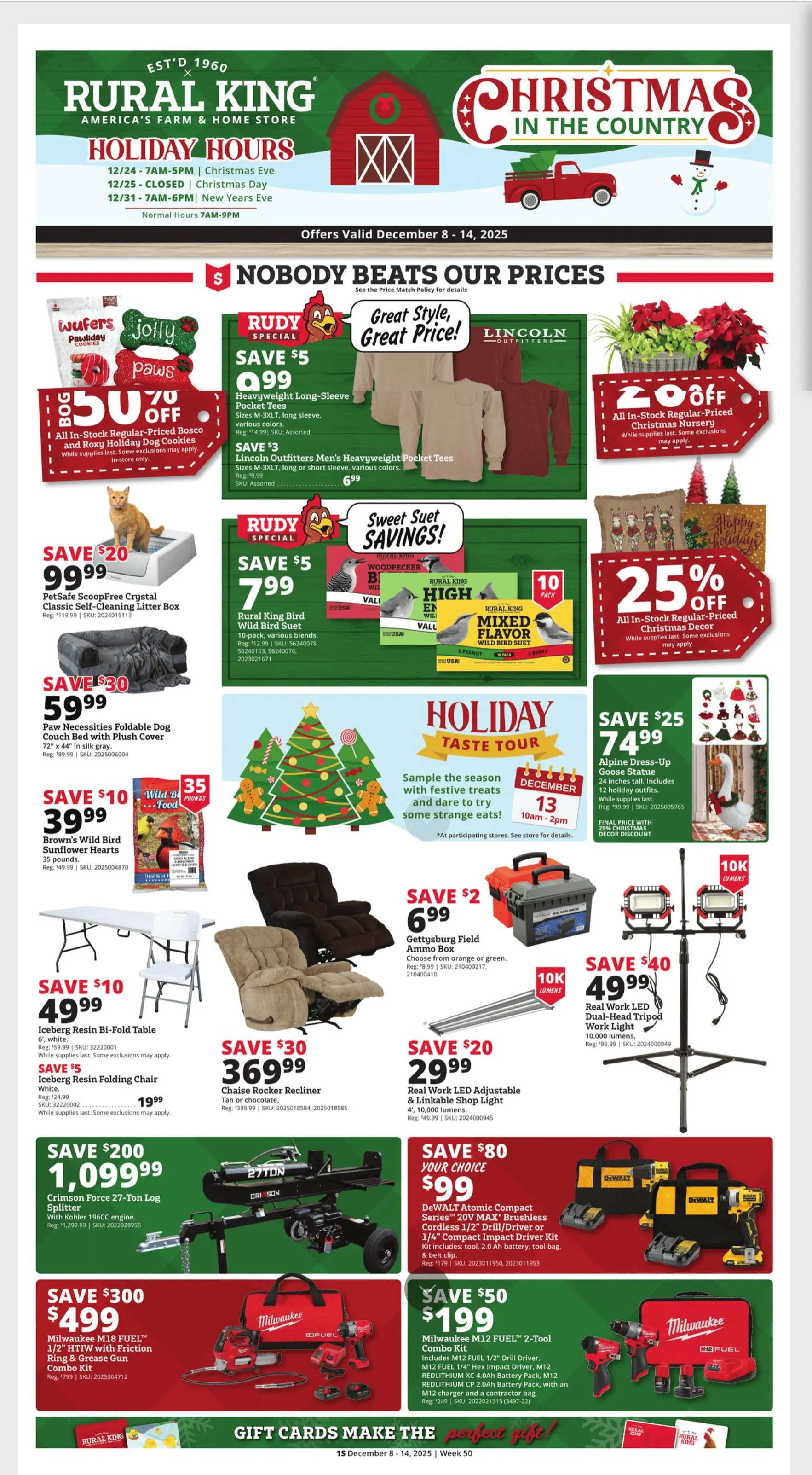 Weekly ad Rural King Sales from December 8 to December 14 2025 - Page 1