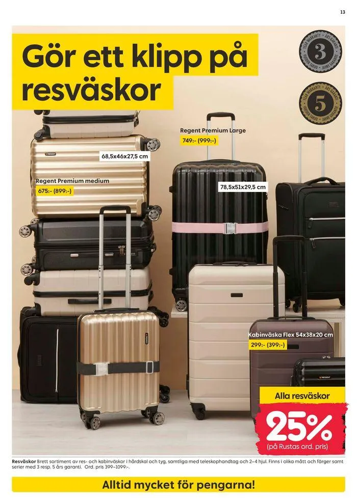 Rusta reklambad från 3 juni till 17 juni 2024 - Reklamblad sidor 13