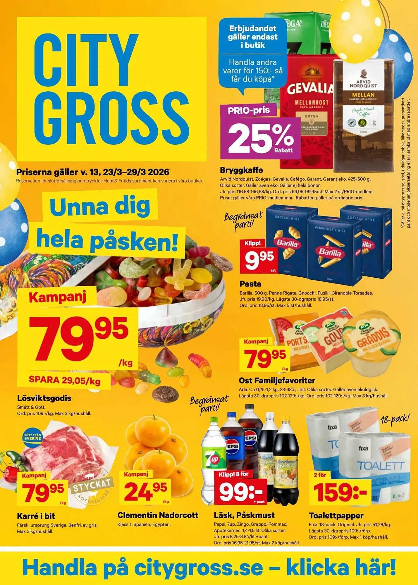 City Gross reklamblad från 23 mars till 30 mars 2026 - Reklamblad sidor 1
