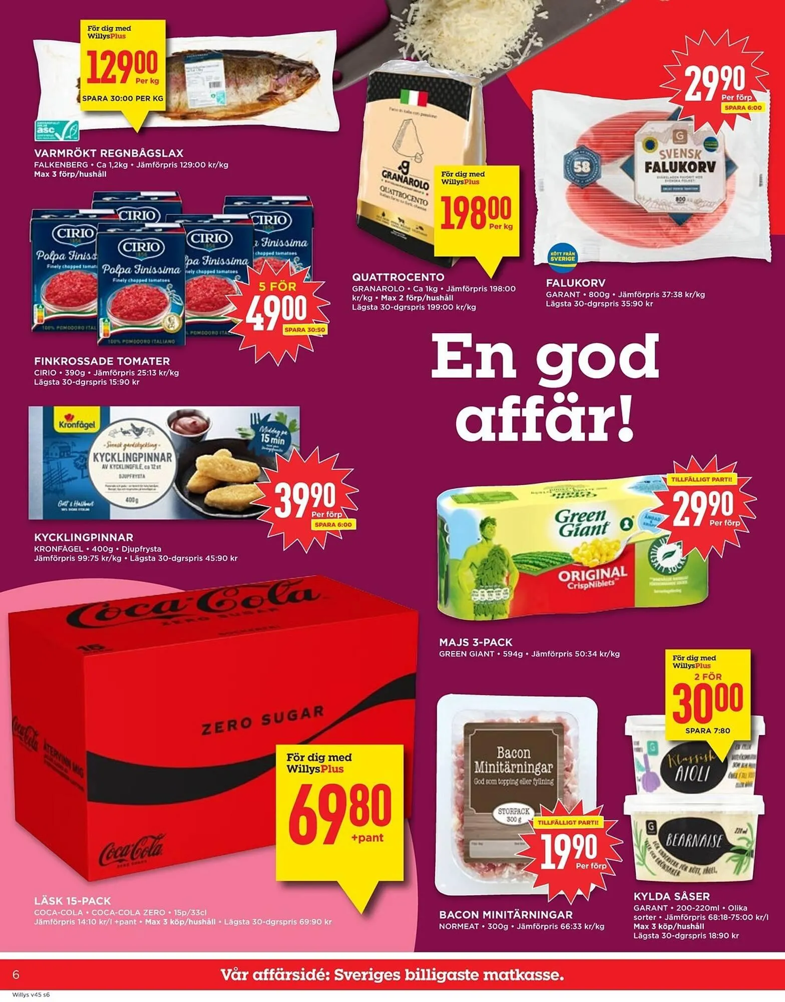 Willys reklamblad från 3 november till 9 november 2025 - Reklamblad sidor 6