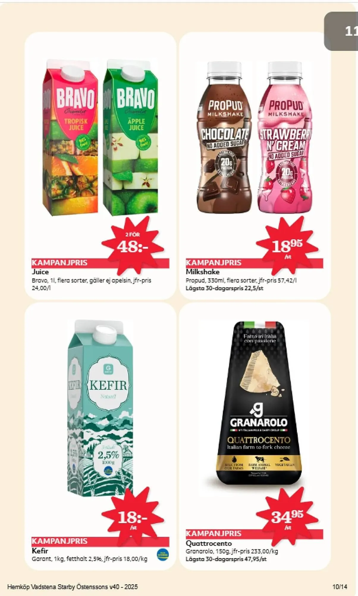 Hemköp reklamblad från 29 september till 5 oktober 2025 - Reklamblad sidor 10