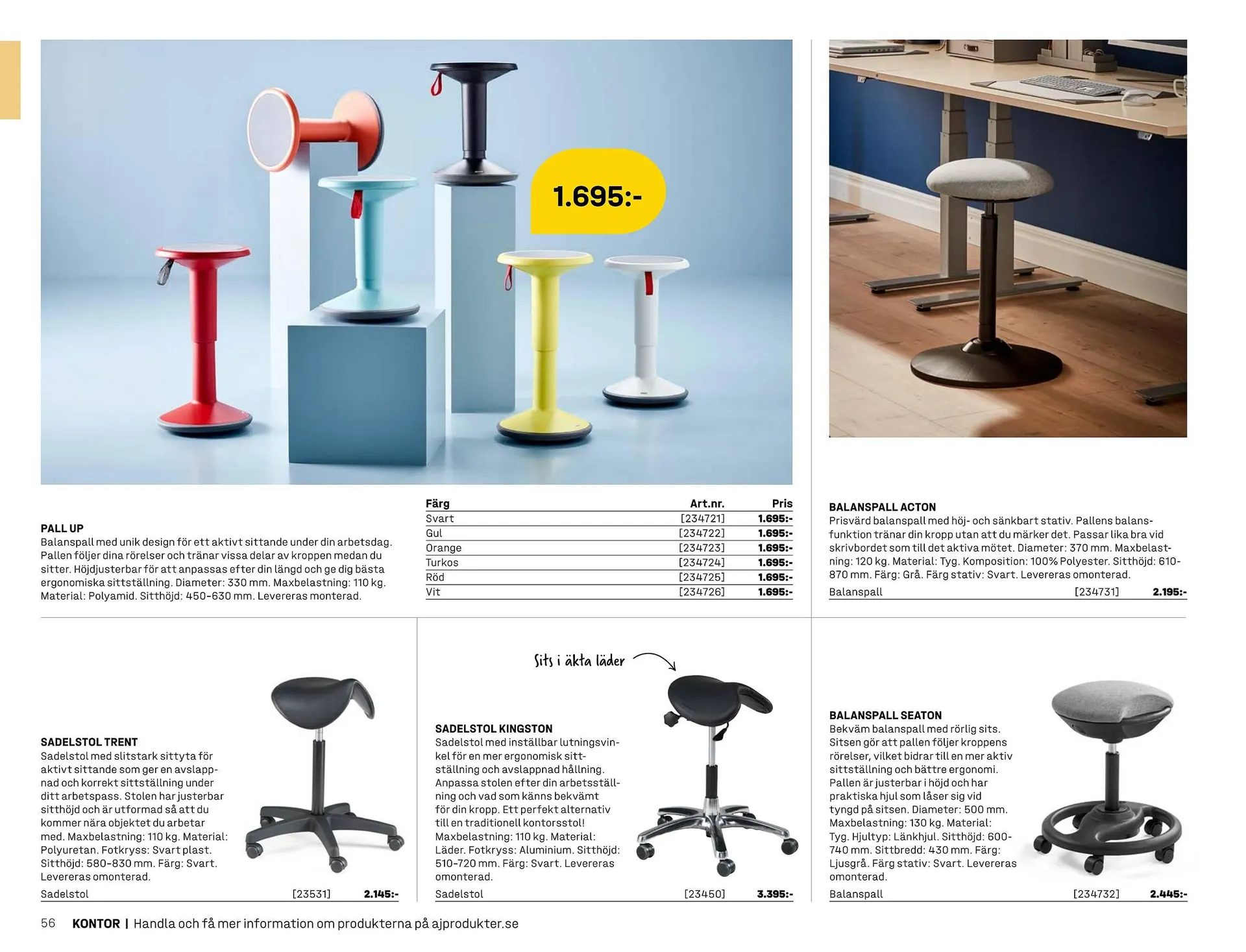 AJ Produkter reklamblad från 1 januari till 31 december 2025 - Reklamblad sidor 56