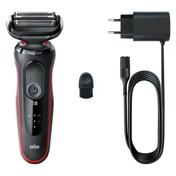 Braun Shaver 51-R1000s Red