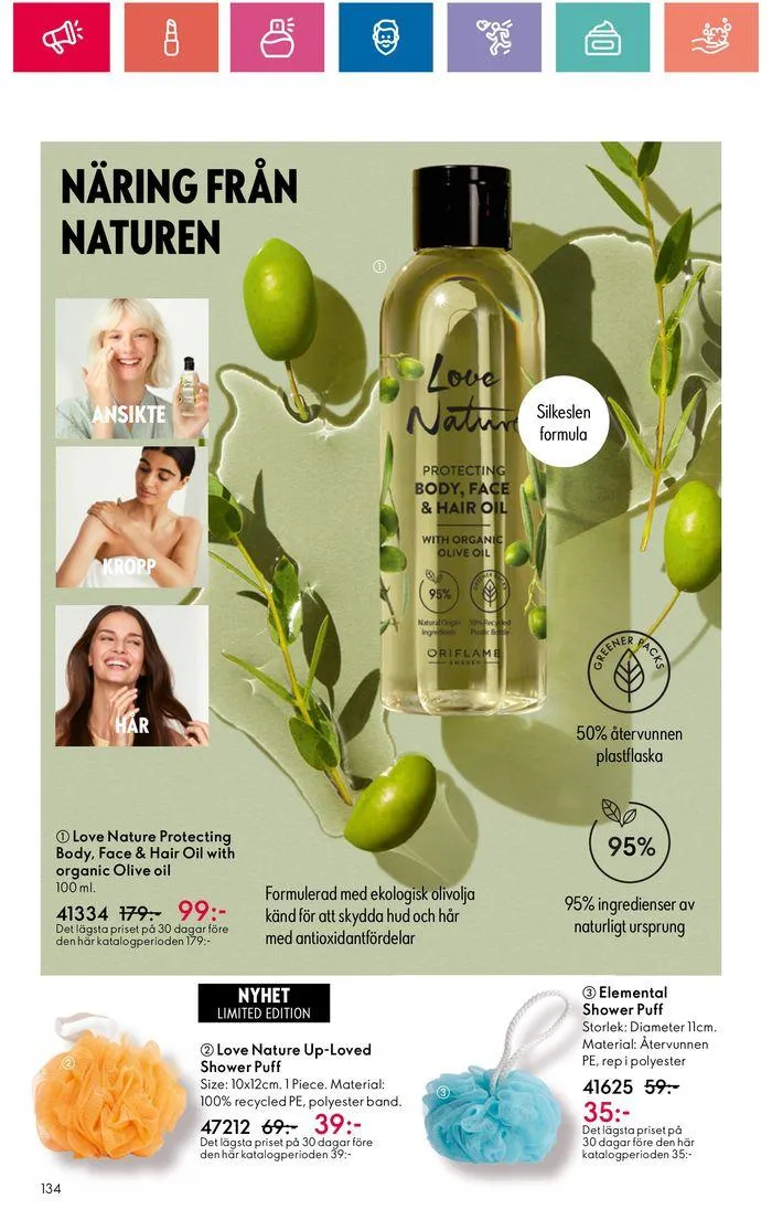 Oriflame reklamblad från 20 juni till 4 juli 2024 - Reklamblad sidor 134