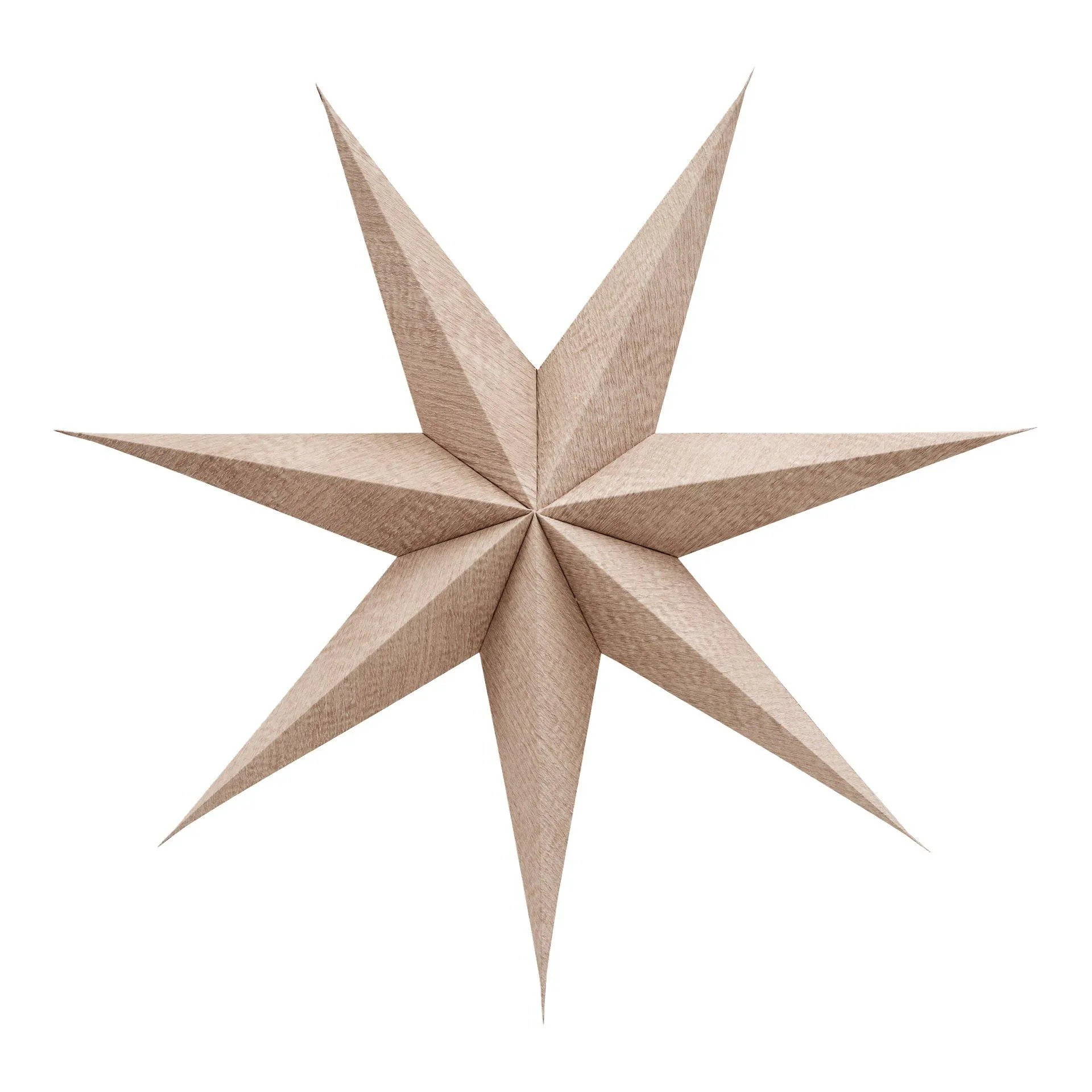 Beige adventsstjärna Ø75 cm E14