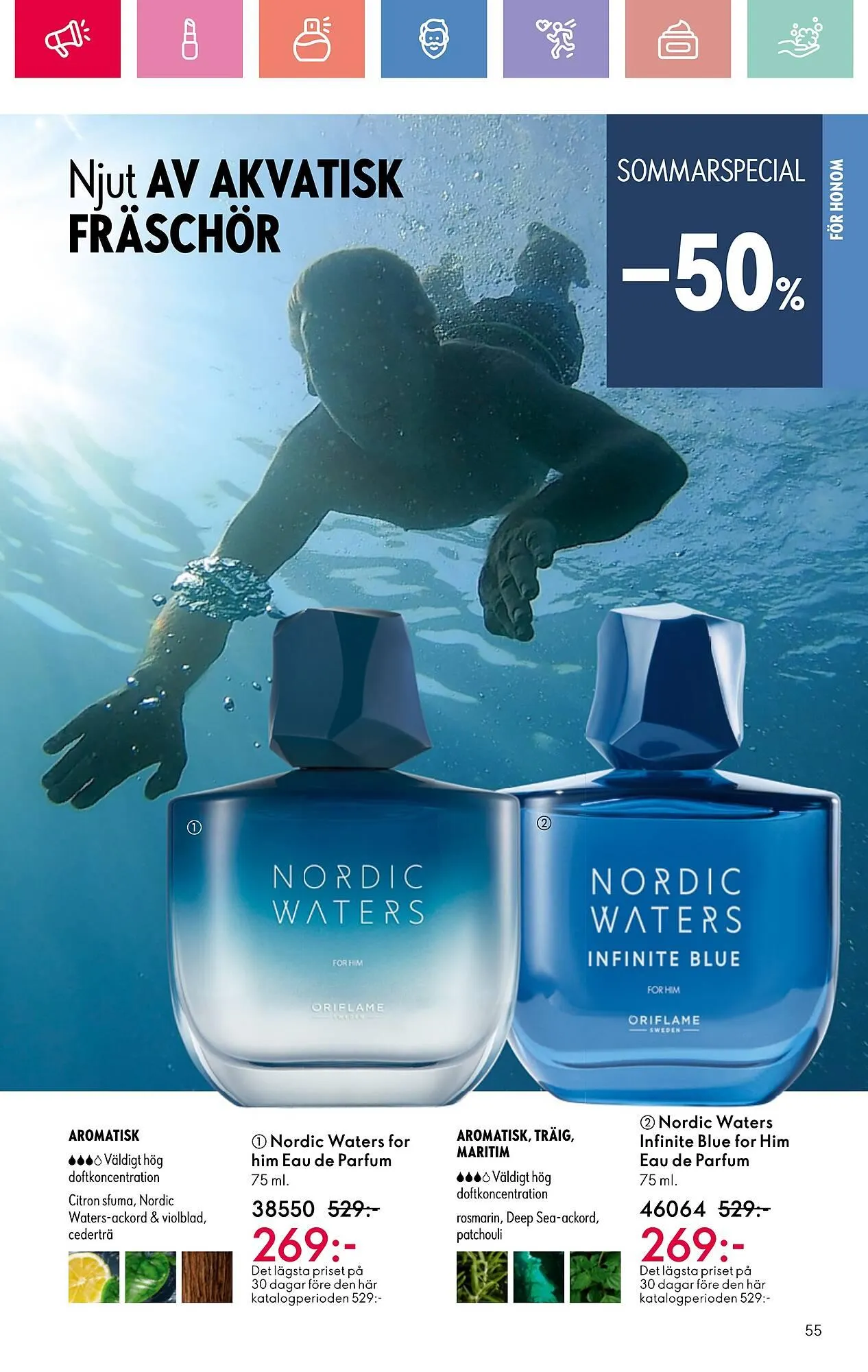 Oriflame reklamblad från 22 juni till 12 juli 2025 - Reklamblad sidor 55