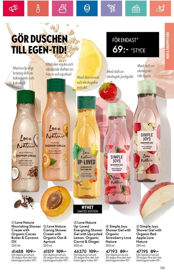 Oriflame reklamblad från 20 juni till 4 juli 2024 - Reklamblad sidor 135