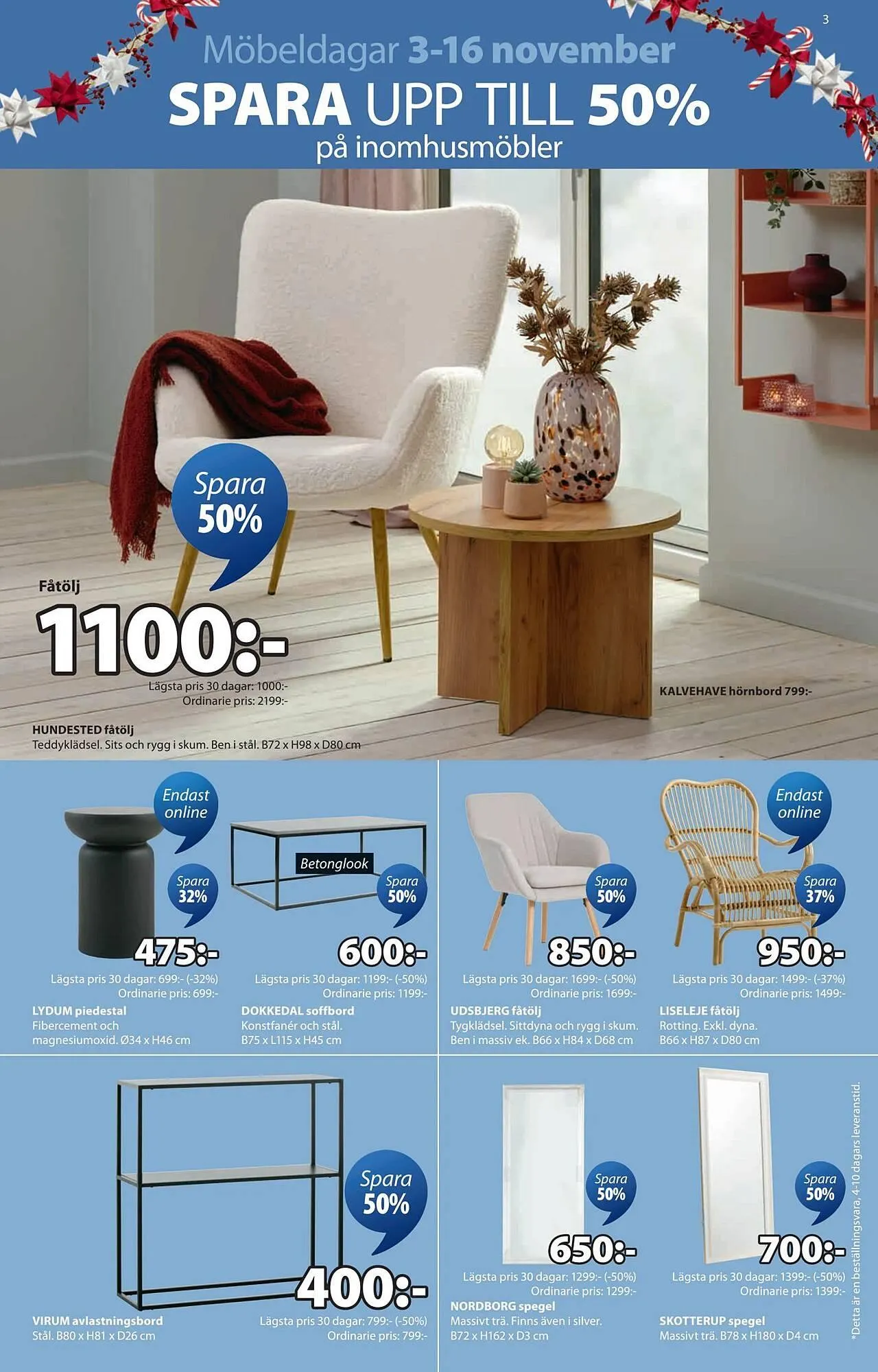 JYSK reklamblad från 3 november till 16 november 2025 - Reklamblad sidor 3