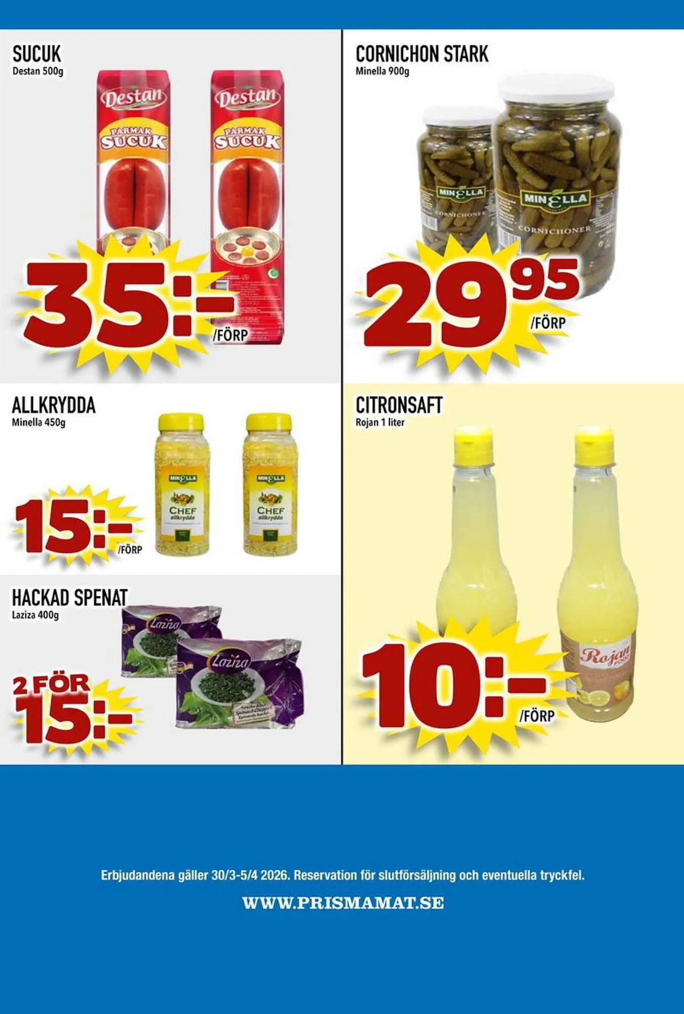 Prisma Mat reklamblad från 30 mars till 6 april 2026 - Reklamblad sidor 10