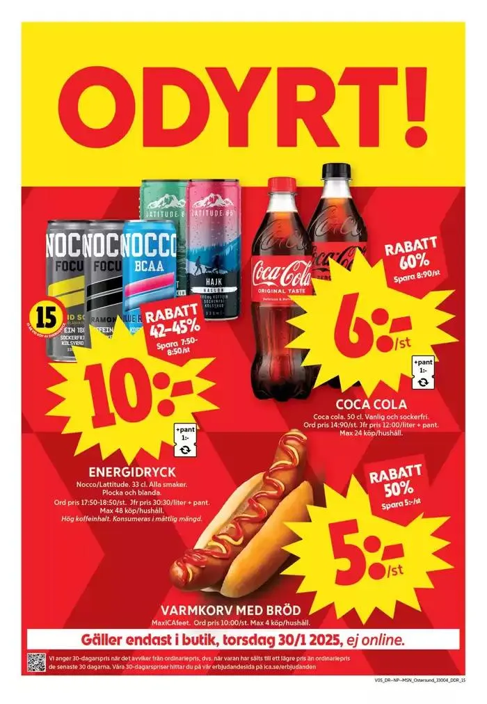 ICA Maxi Erbjudanden från 27 januari till 2 februari 2025 - Reklamblad sidor 15