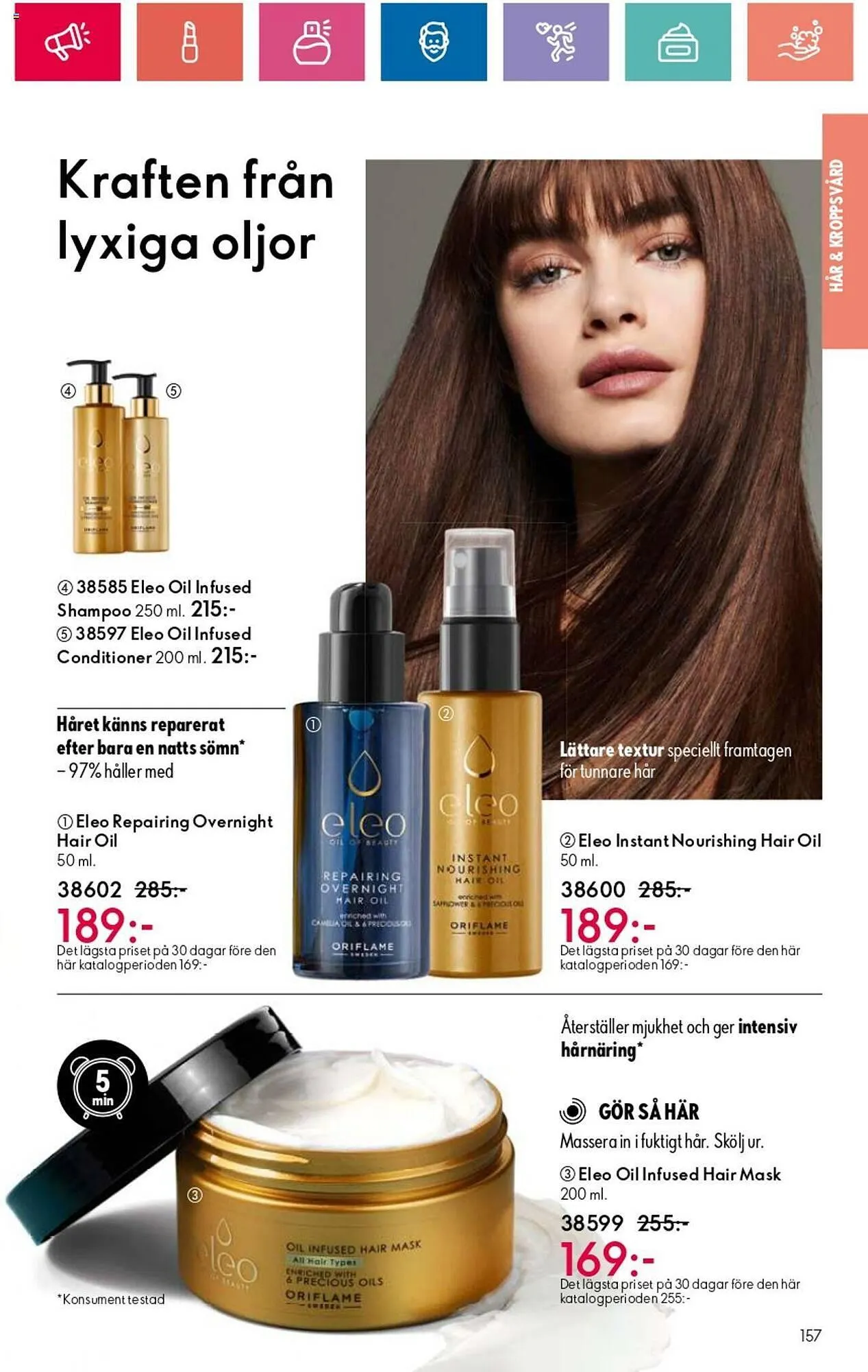 Oriflame reklamblad från 3 oktober till 23 oktober 2024 - Reklamblad sidor 157