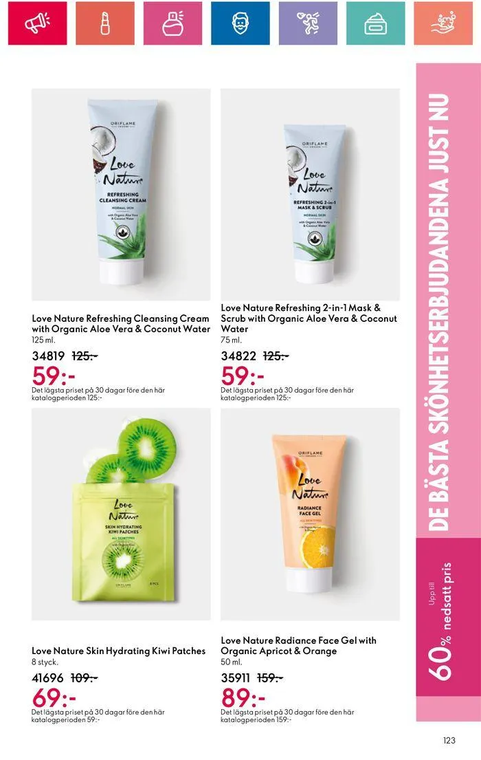 Oriflame reklamblad från 20 juni till 4 juli 2024 - Reklamblad sidor 123