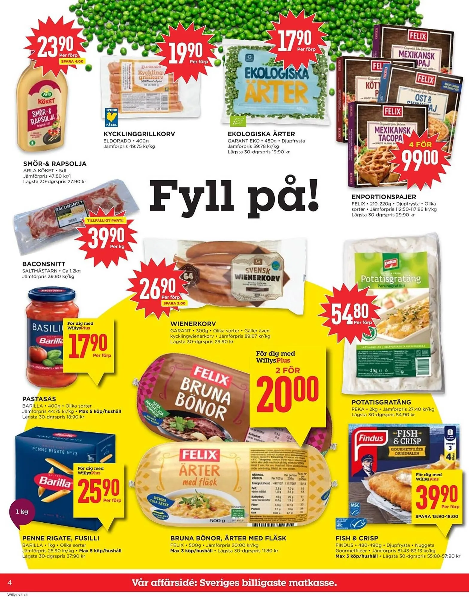Willys reklamblad från 19 januari till 25 januari 2026 - Reklamblad sidor 4