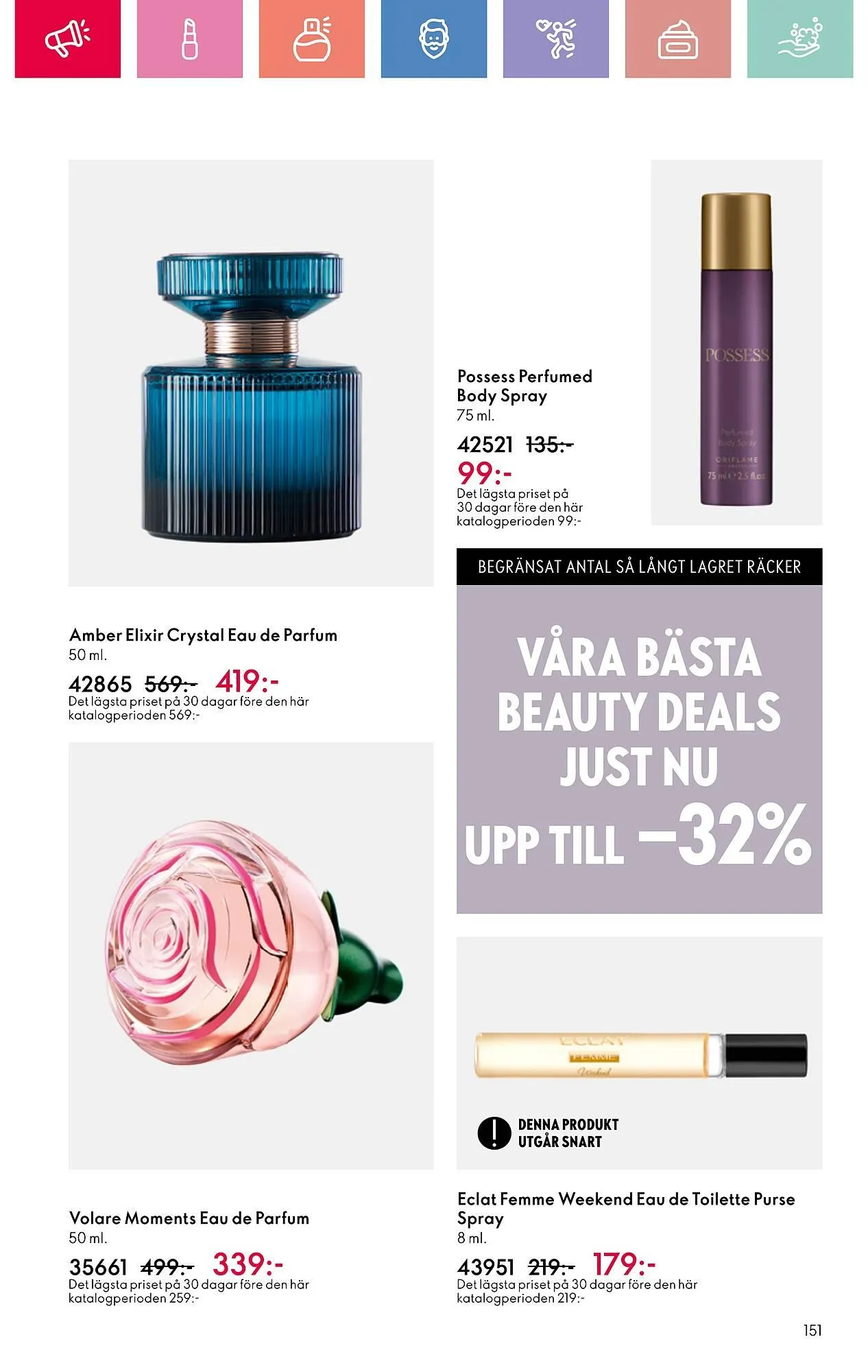 Oriflame reklamblad från 22 juni till 12 juli 2025 - Reklamblad sidor 151